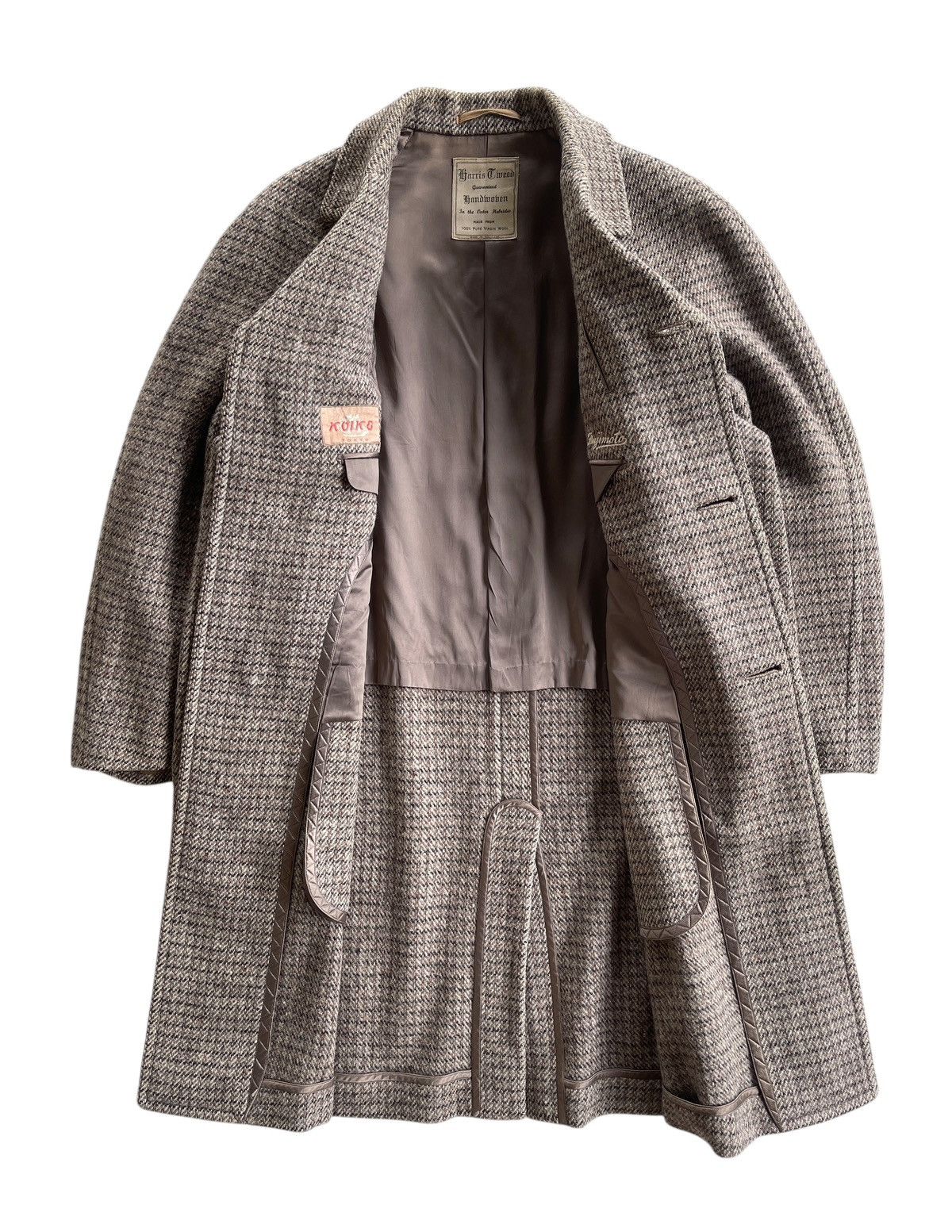 Harris Tweed 1930s Harris Tweed Wool Overcoat Size US L / EU 52-54 / 3 - 4 Thumbnail