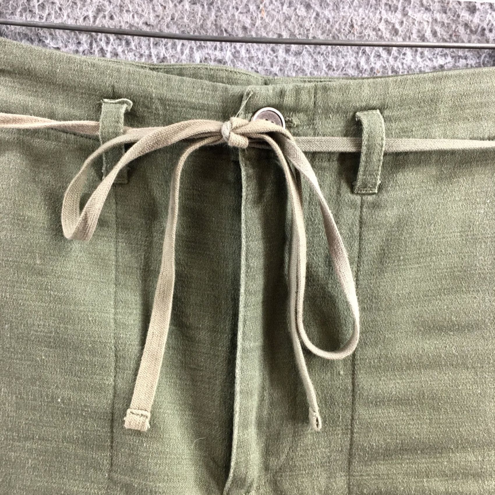 Elwood Elwood Capri Pants Womens 32 Green Drawstring Mid Rise Casual Zip Capri Pants Womens Regular Green Capri 32 XS-XL? Size 24" / US 00 / IT 34 - 5 Thumbnail