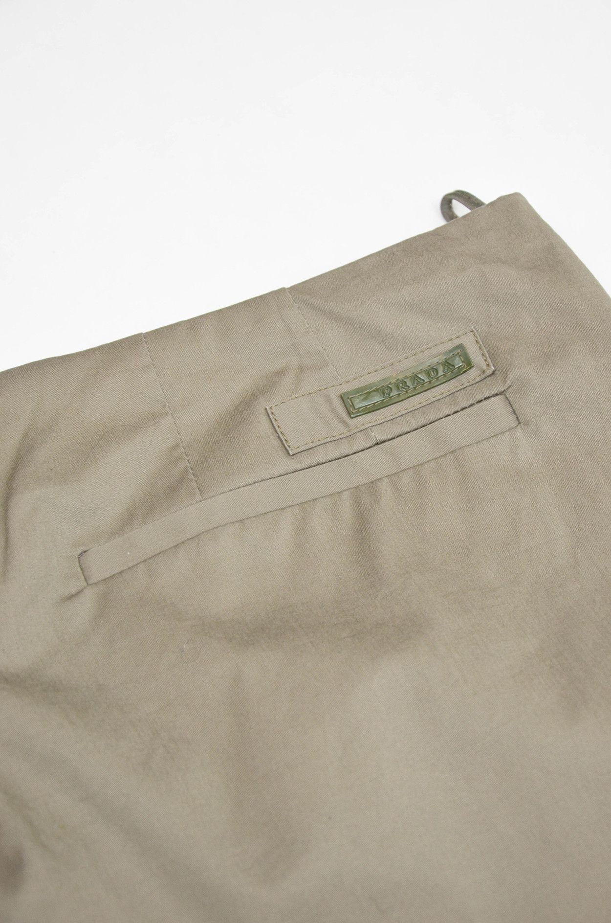 Prada Prada Black Tab Zip Hem Chinos Khaki - Size IT44 (W31–32) Size US 31 - 13 Thumbnail