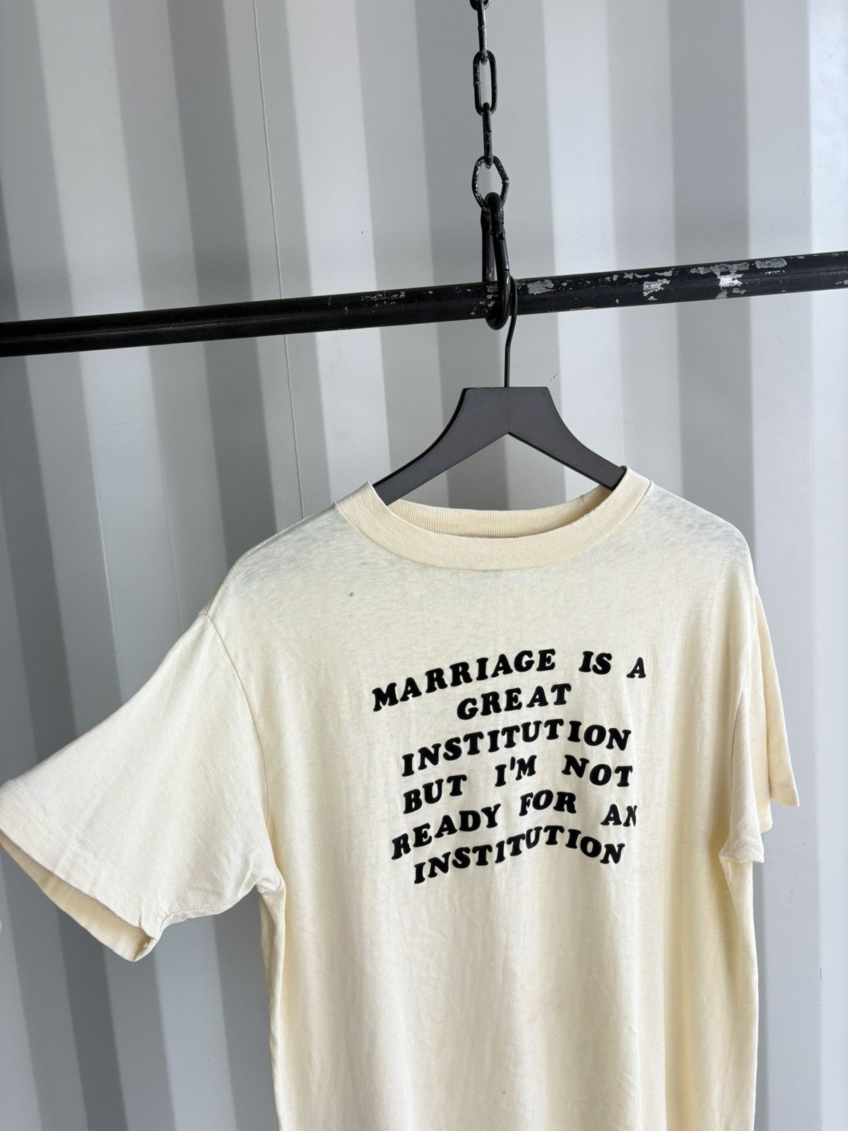 Vintage Thrashed Marriage Faded Distressed Shirt Grunge BAND Funny Size US L / EU 52-54 / 3 - 6 Thumbnail