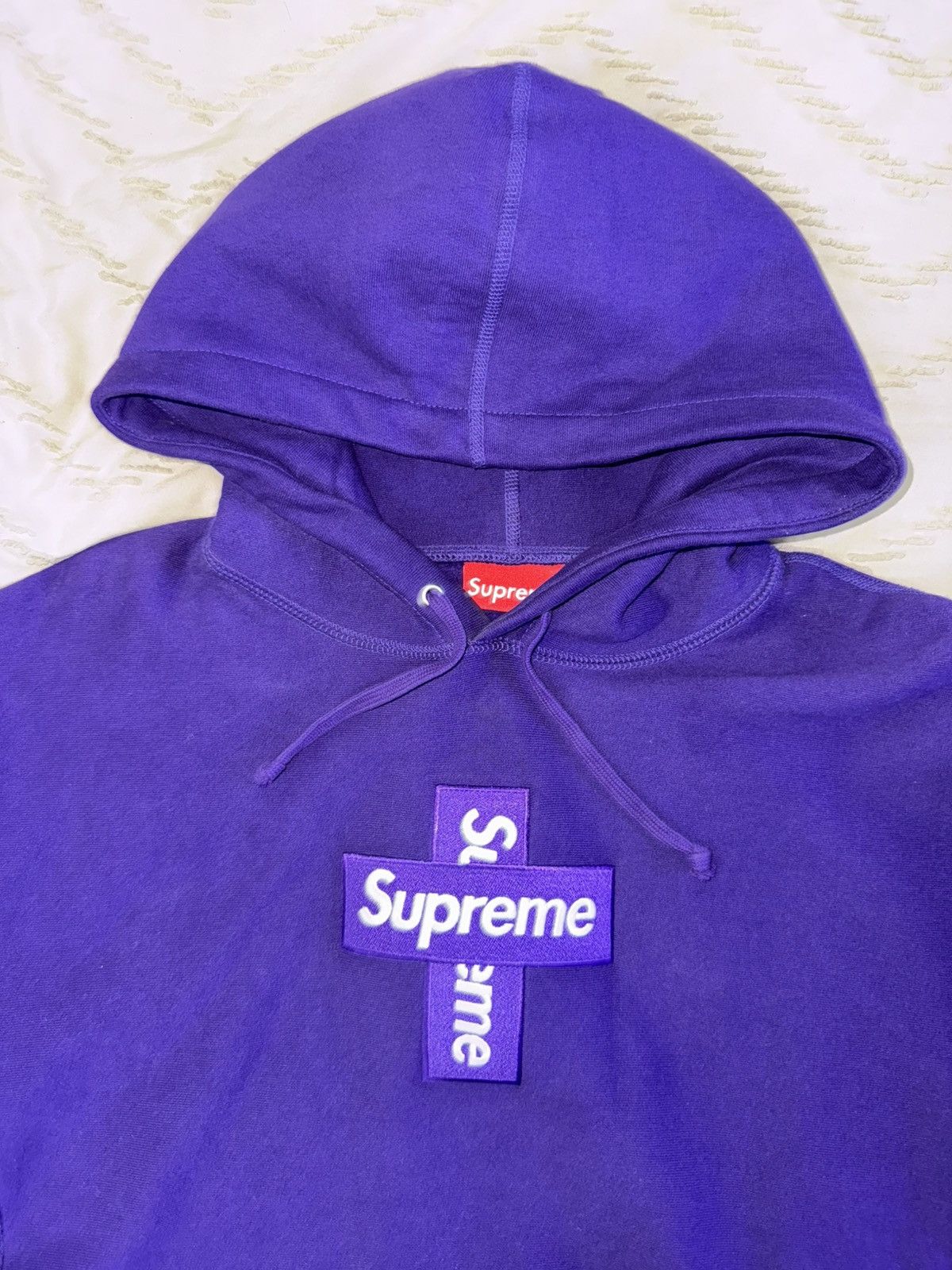 Supreme Supreme Cross Box Logo Hooded Purple Sweatshirt (FW20) Size US M / EU 48-50 / 2 - 5 Thumbnail