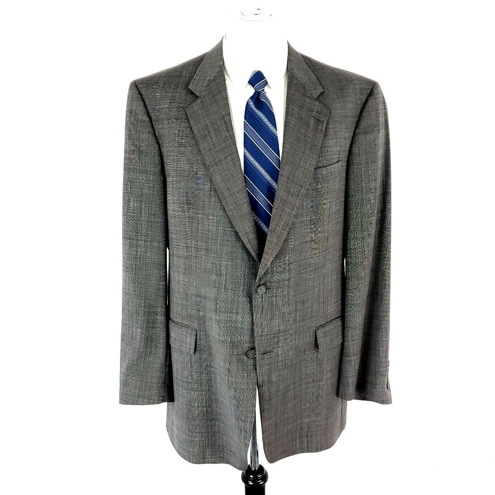 Hart Schaffner Marx Hart Schaffner Marx Gold Trumpeter Wool 2 Button Blazer 42L Size 42L - 3 Thumbnail