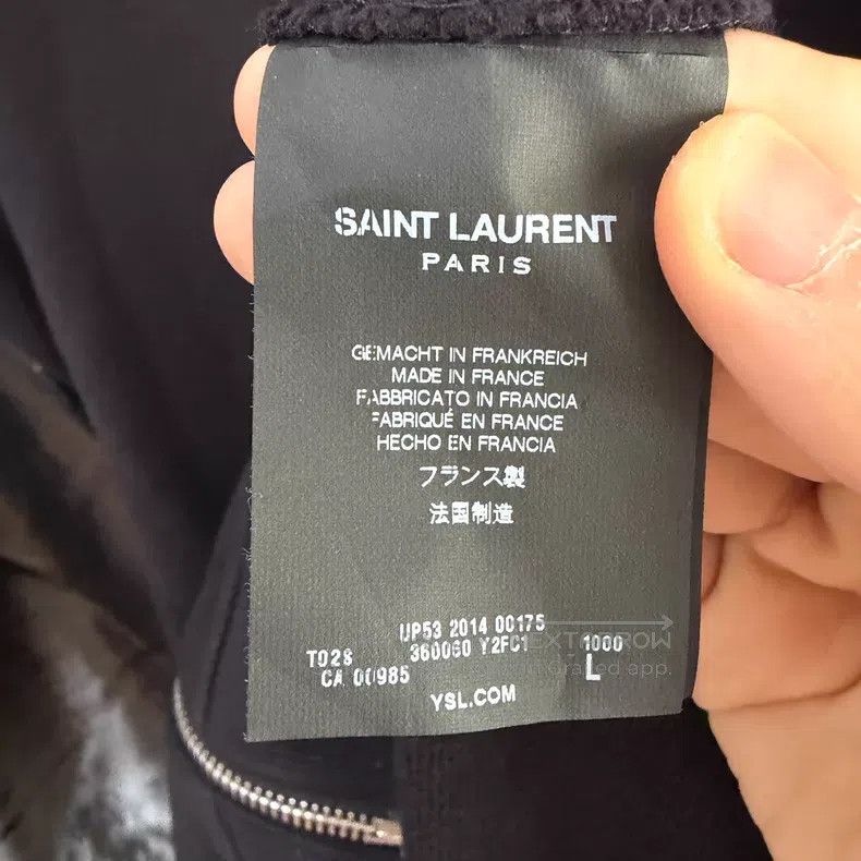 Saint Laurent Paris Saint Laurent Paris Black Patchwork Baseball Jacket i Size US L / EU 52-54 / 3 - 4 Thumbnail