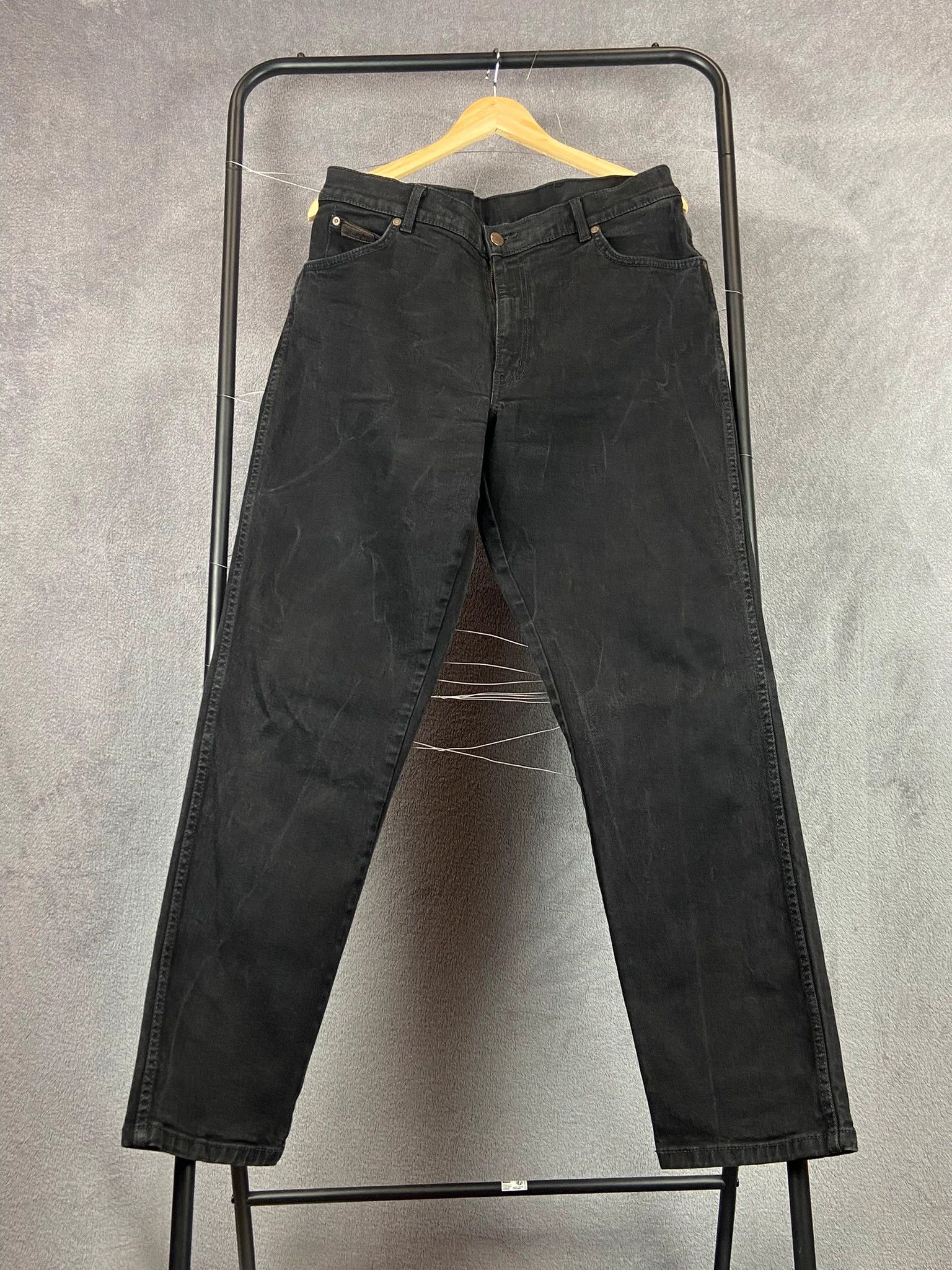 Wrangler Wrangler spodnie czarne jeans denim Size US 33 - 2 Thumbnail