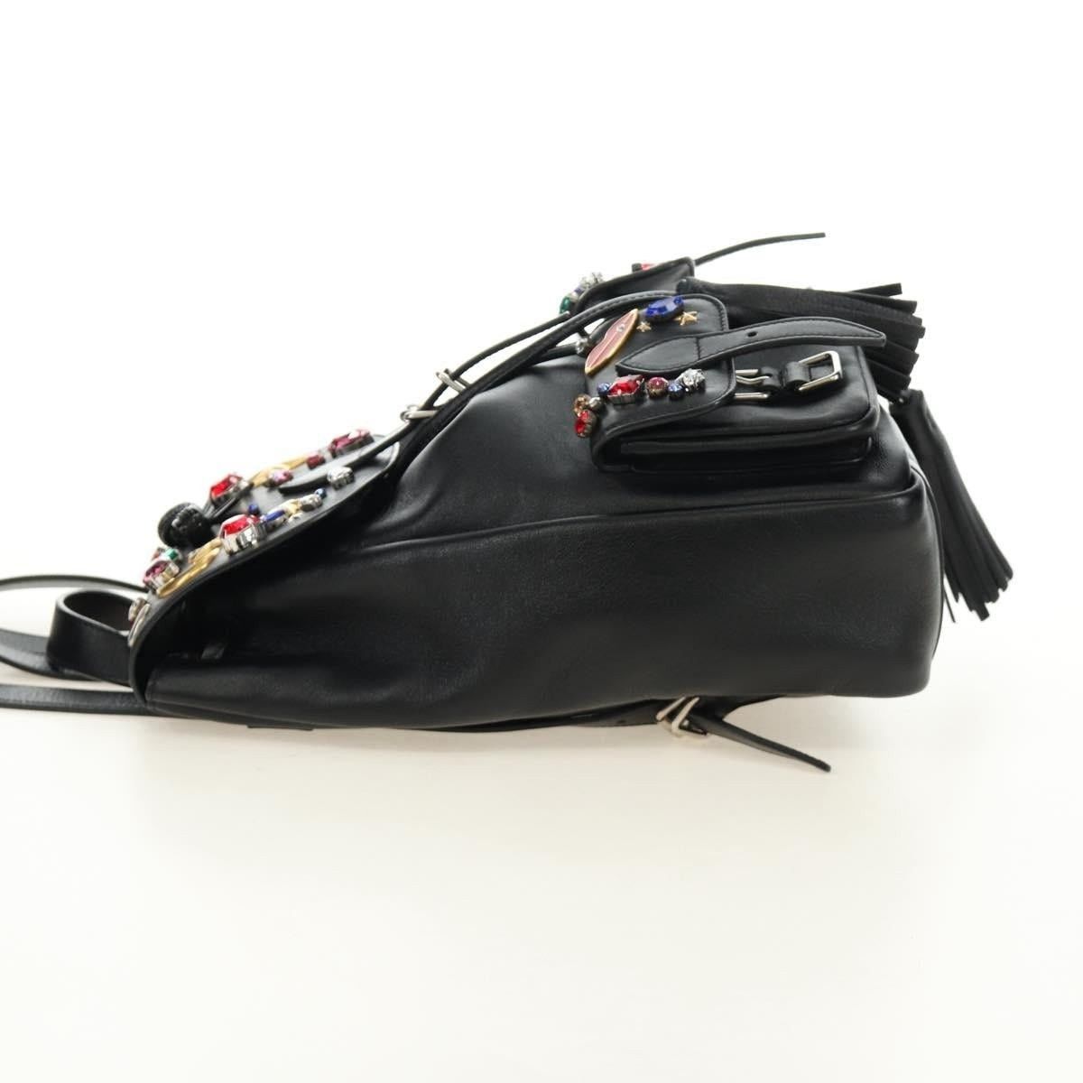 Saint Laurent Paris Saint Laurent-Backpack Black Leather Backpack Size ONE SIZE - 6 Thumbnail