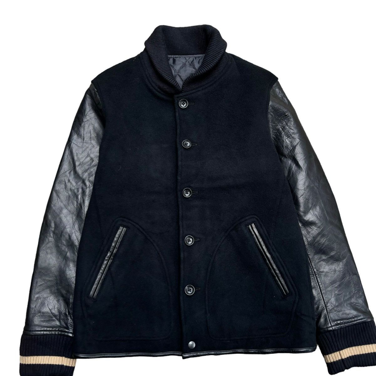 Isamu Katayama Backlash Isamu Katayama Backlash Wool Leather Stadium Jacket Size US M / EU 48-50 / 2 - 3 Thumbnail