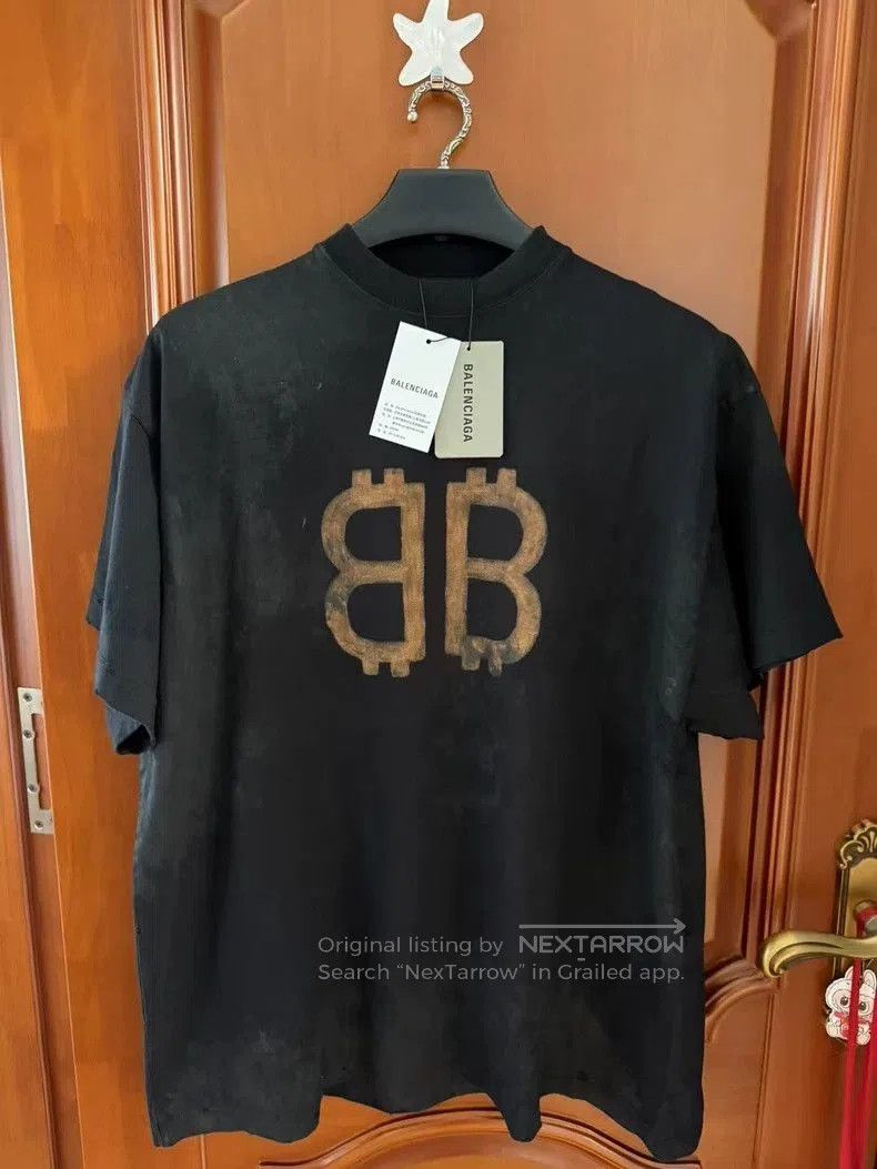 Balenciaga Balenciaga Bitcoin Short Sleeve T. Size US M / EU 48-50 / 2 - 1 Thumbnail