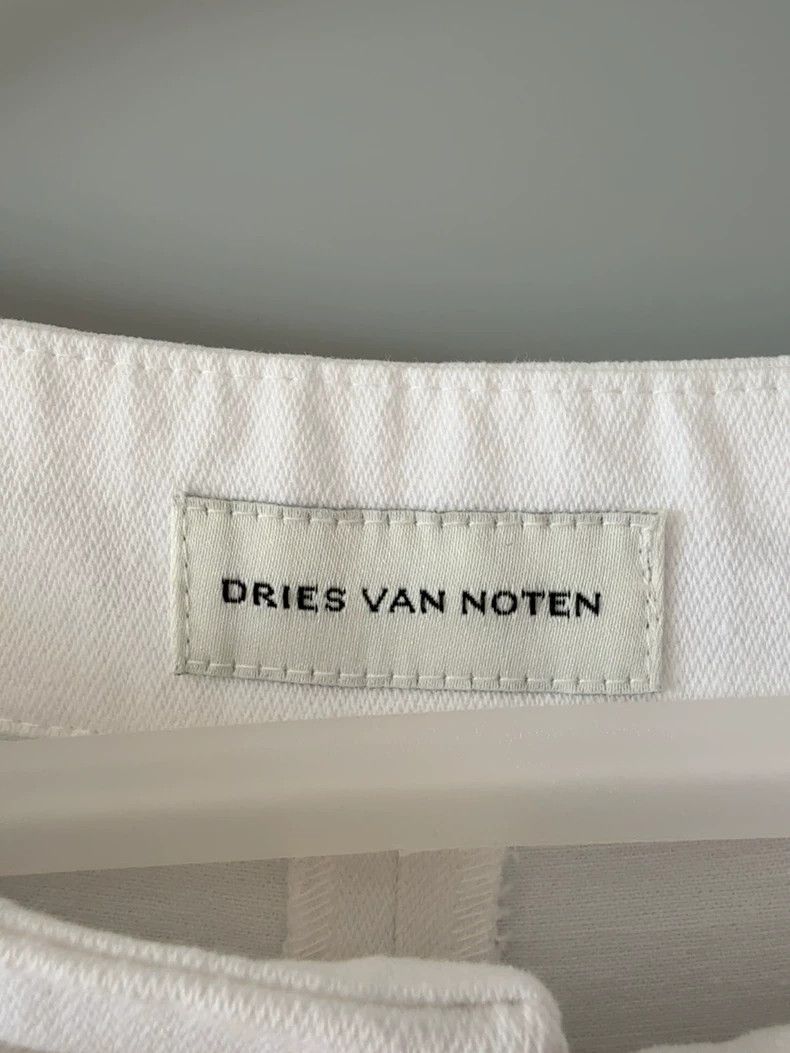 Dries Van Noten dries van notenWhite wide-leg pants 2503-Nextarrow Size US 40 / EU 56 - 2 Thumbnail