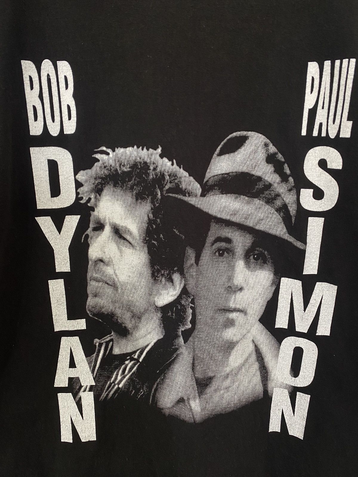 Band Tees ✅ VINTAGE BOB dylan and PAUL Simon tour in concert tee shirt Size US L / EU 52-54 / 3 - 3 Thumbnail