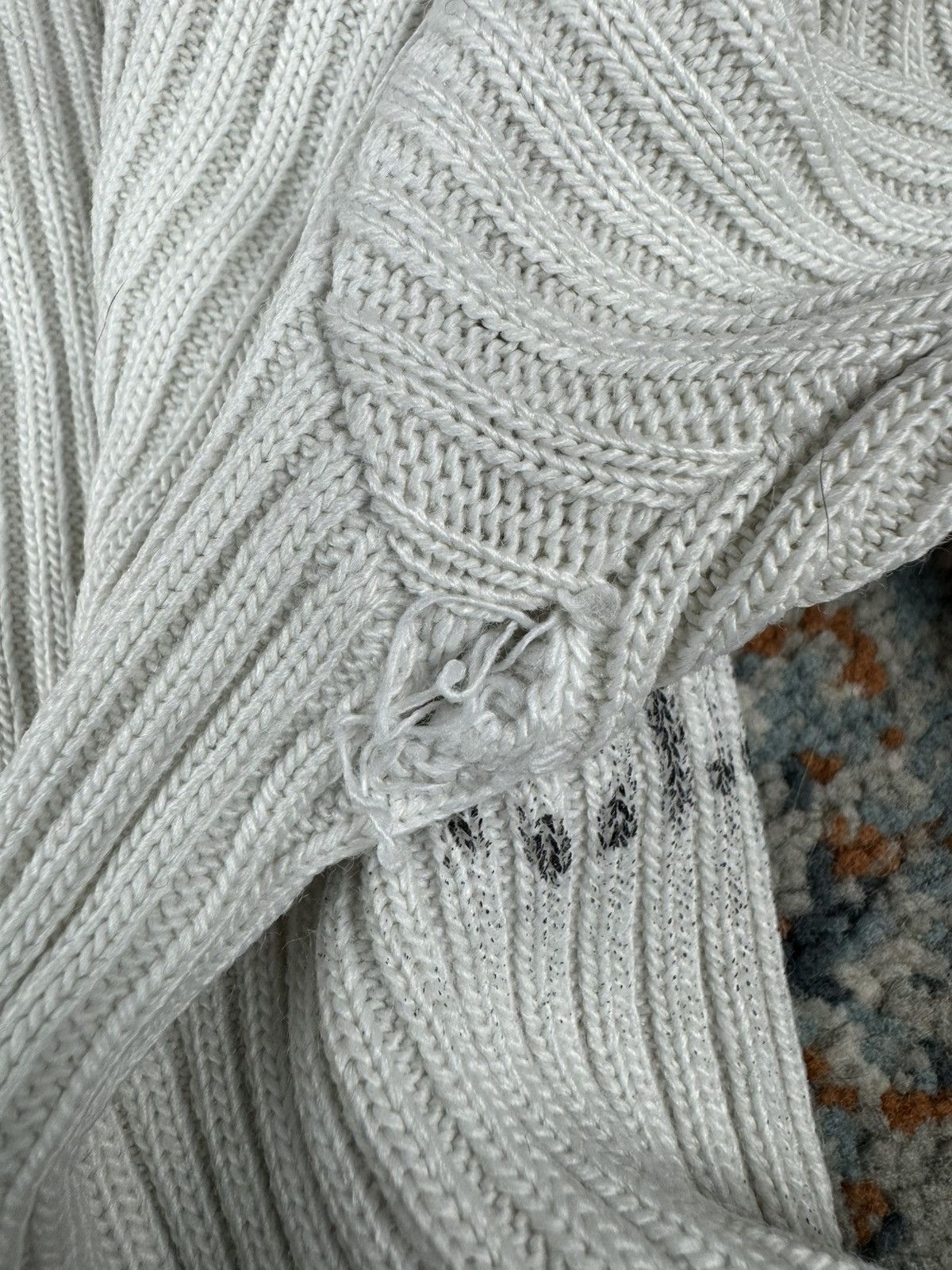 Japanese Brand Vintage Y2K dragon tribal ribbed sweater knit rave techno Size US L / EU 52-54 / 3 - 7 Thumbnail