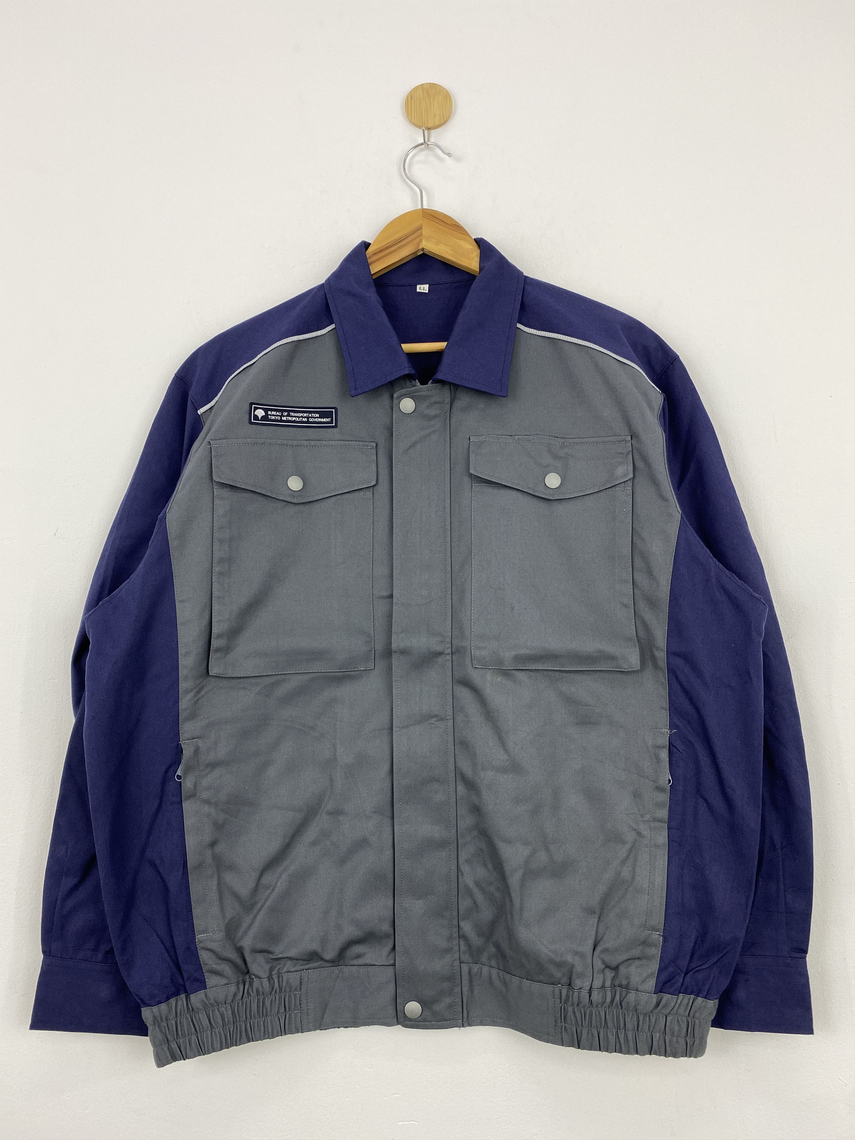 Japanese Brand Vintage Japanese Brand Worker Denim Jacket J1778 Size US XL / EU 56 / 4 - 1 Thumbnail