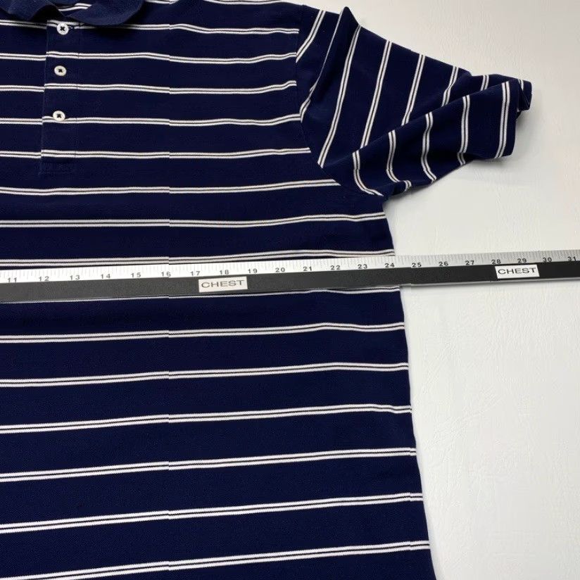 Ralph Lauren Polo Golf by Ralph Lauren Polo Shirt Mens XL Blue White Striped Short Sleeves Size US XL / EU 56 / 4 - 6 Thumbnail