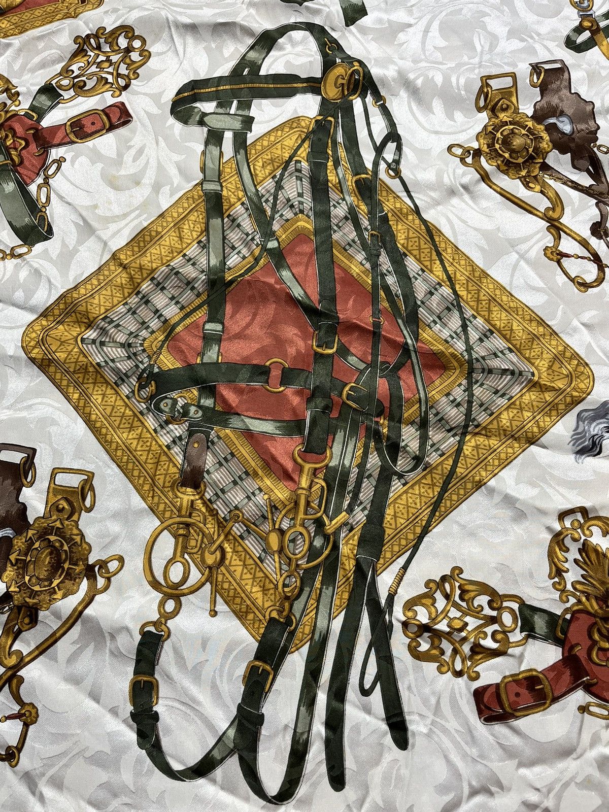 Designer 🔥Piero Massa Multicolour Goldchain Scarves Italy Size ONE SIZE - 9 Thumbnail