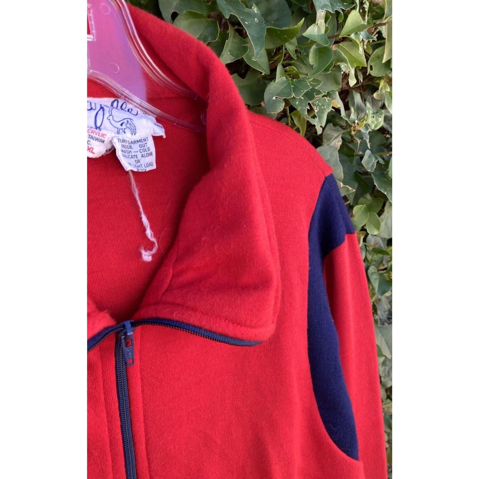 Vintage VINTAGE Gazelle Track Jacket Red XL 70s 80s Full Zip - Acrylic - Men - Stand-Up Collar - Full Zip - Winter Casual Sports Retro Size US XL / EU 56 / 4 - 3 Thumbnail