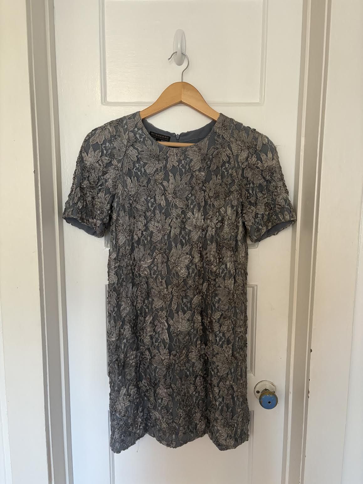 Burberry Burberry Icy Blue Lace Dress - Made in Italy Size S / US 4 / IT 40 - 1 Thumbnail