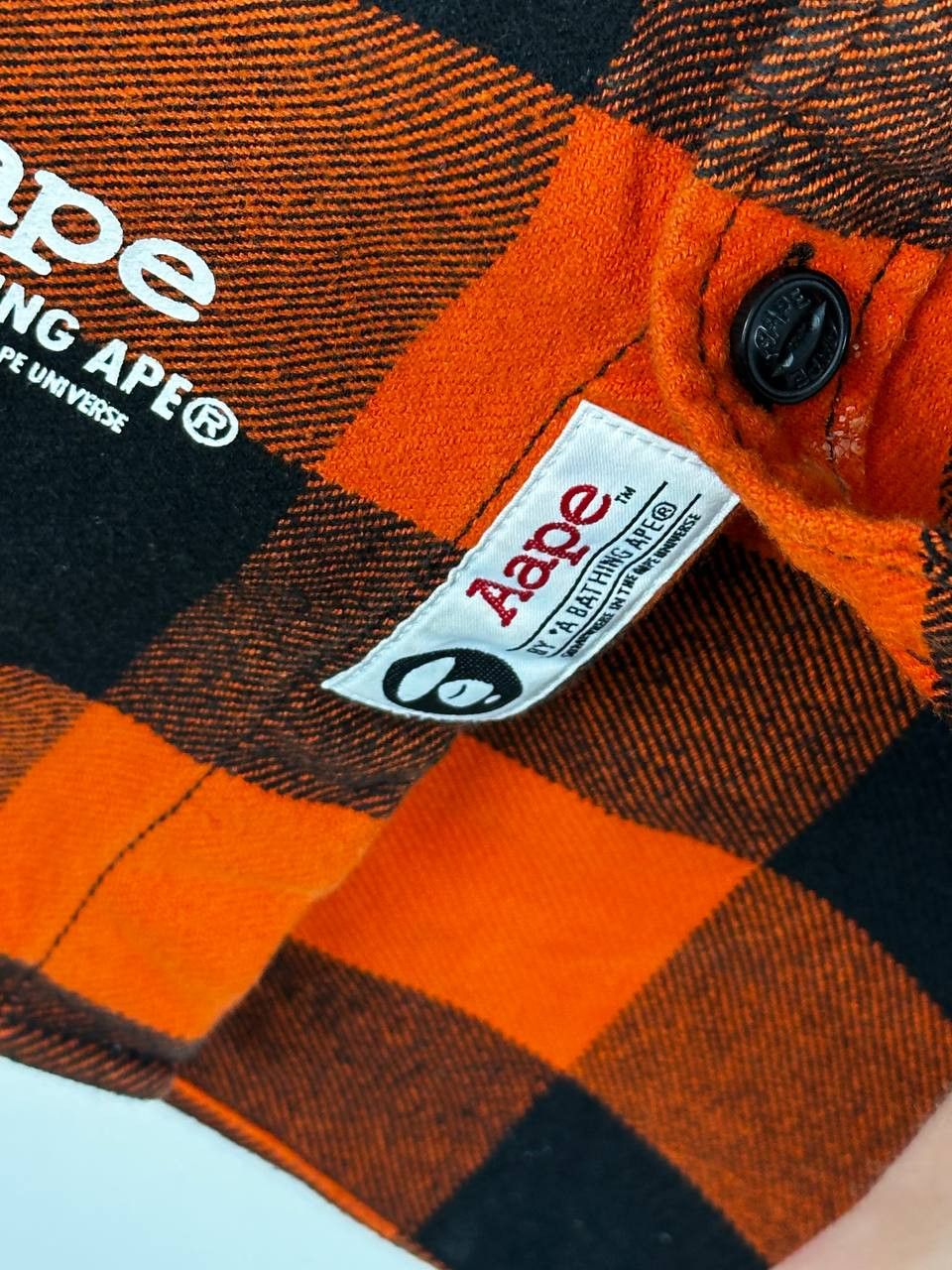 Aape × Bape AAPE BY A BATHING APE Check Overshirt Size L Size US L / EU 52-54 / 3 - 6 Thumbnail