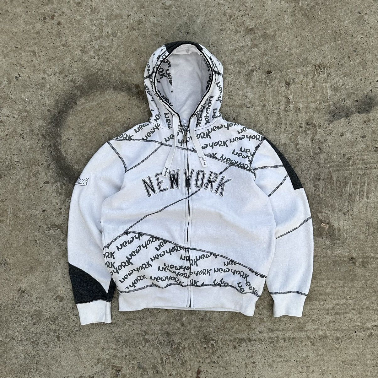 Issey Miyake Vintage New York Zip Hoodie Big Logo Y2K Style USA 00s Size US M / EU 48-50 / 2 - 1 Thumbnail