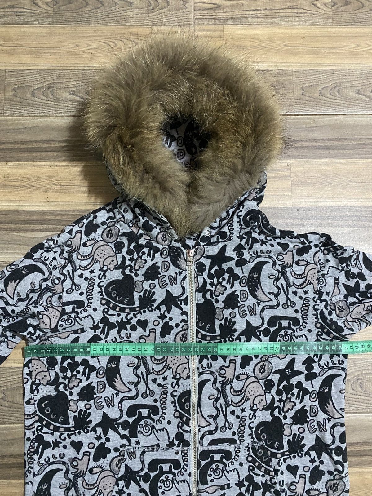Japanese Brand × Tsumori Chisato TSUMORI CHISATO ISSEY MIYAKE DOODLE FUR HOODIES Size US S / EU 44-46 / 1 - 12 Thumbnail