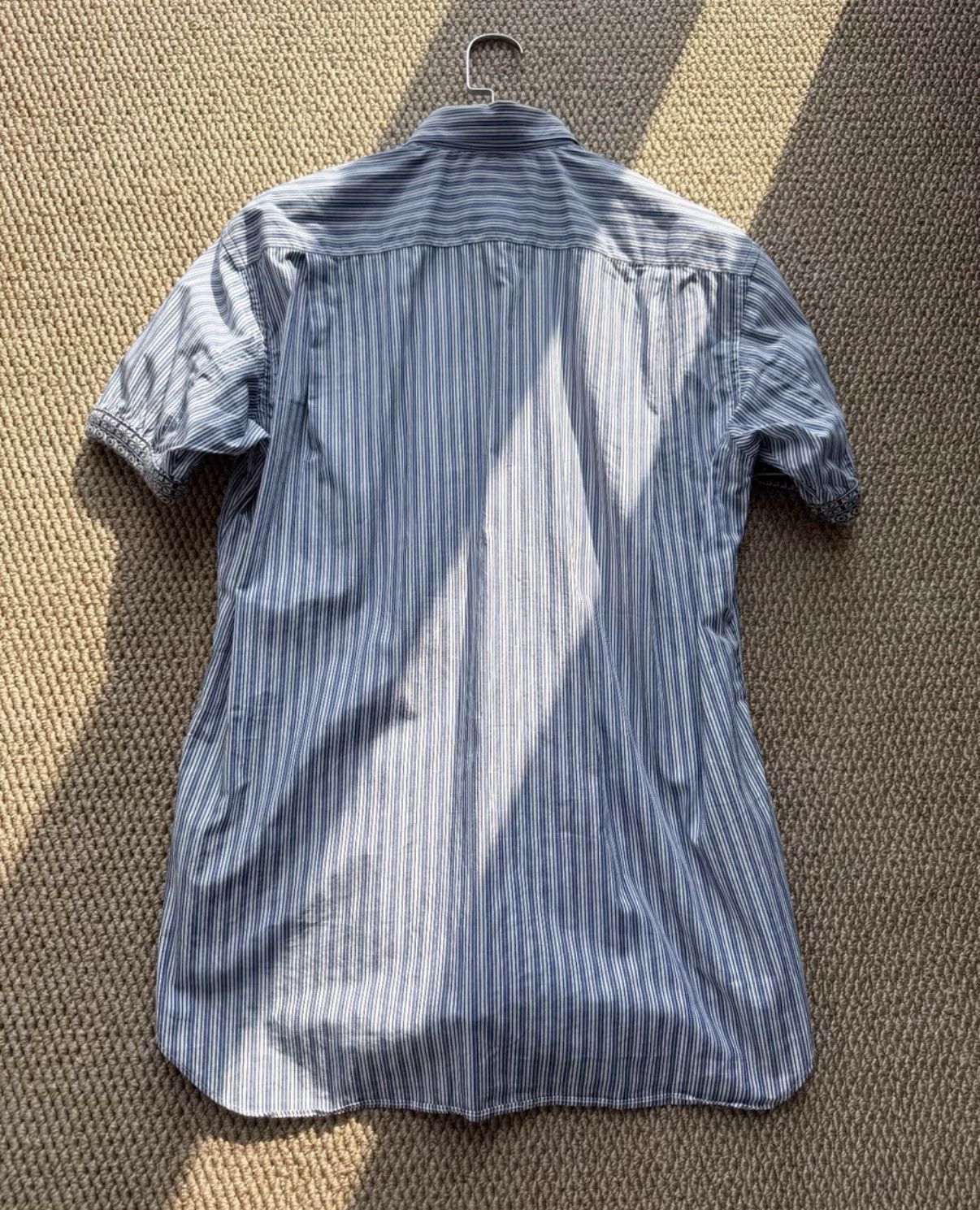 Comme des Garcons COMME des GARÇONS Striped Ethnic Short Sleeve Shirt K23 Size US S / EU 44-46 / 1 - 7 Thumbnail