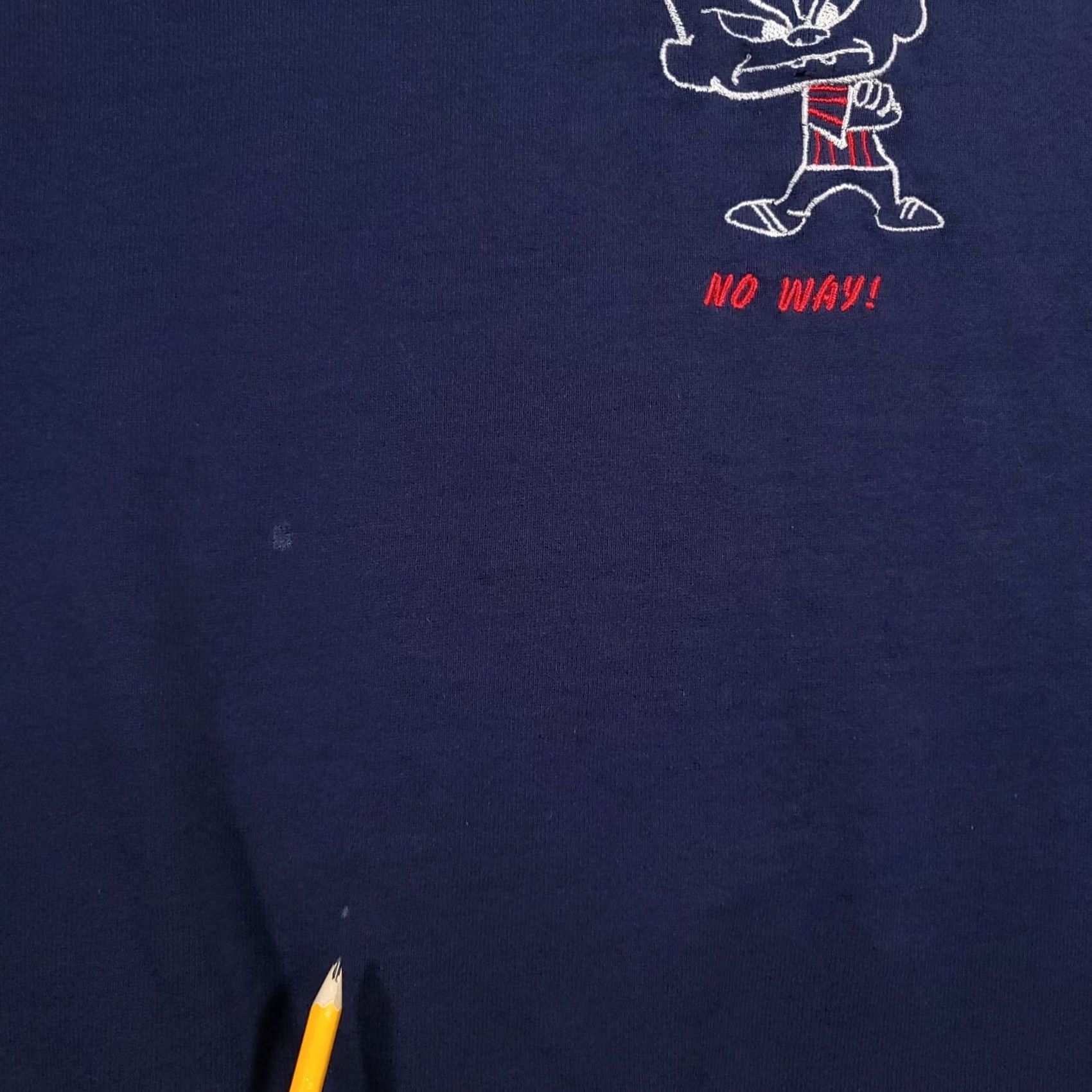 Fruit Of The Loom VINTAGE 90s Negatude Dude No Way Blue Sweatshirt Mens XL Grunge USA Made Size US XL / EU 56 / 4 - 5 Thumbnail