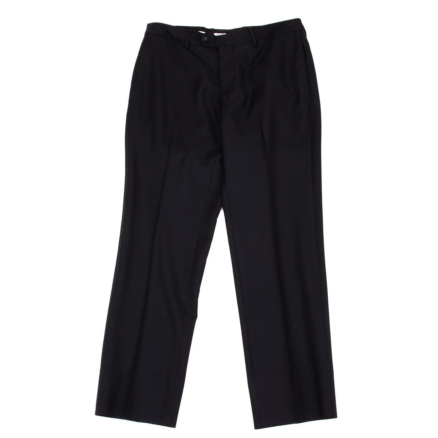 Emporio Armani Glossy Wool Tapered Slacks in Navy Size 46 Size US 30 / EU 46 - 1 Thumbnail