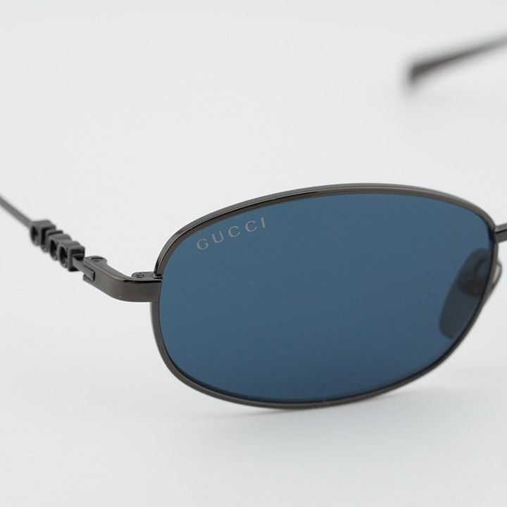 Gucci Gucci GG1940S 001 Sunglasses Ruthenium Rectangle Frame, Blue Size ONE SIZE - 6 Thumbnail