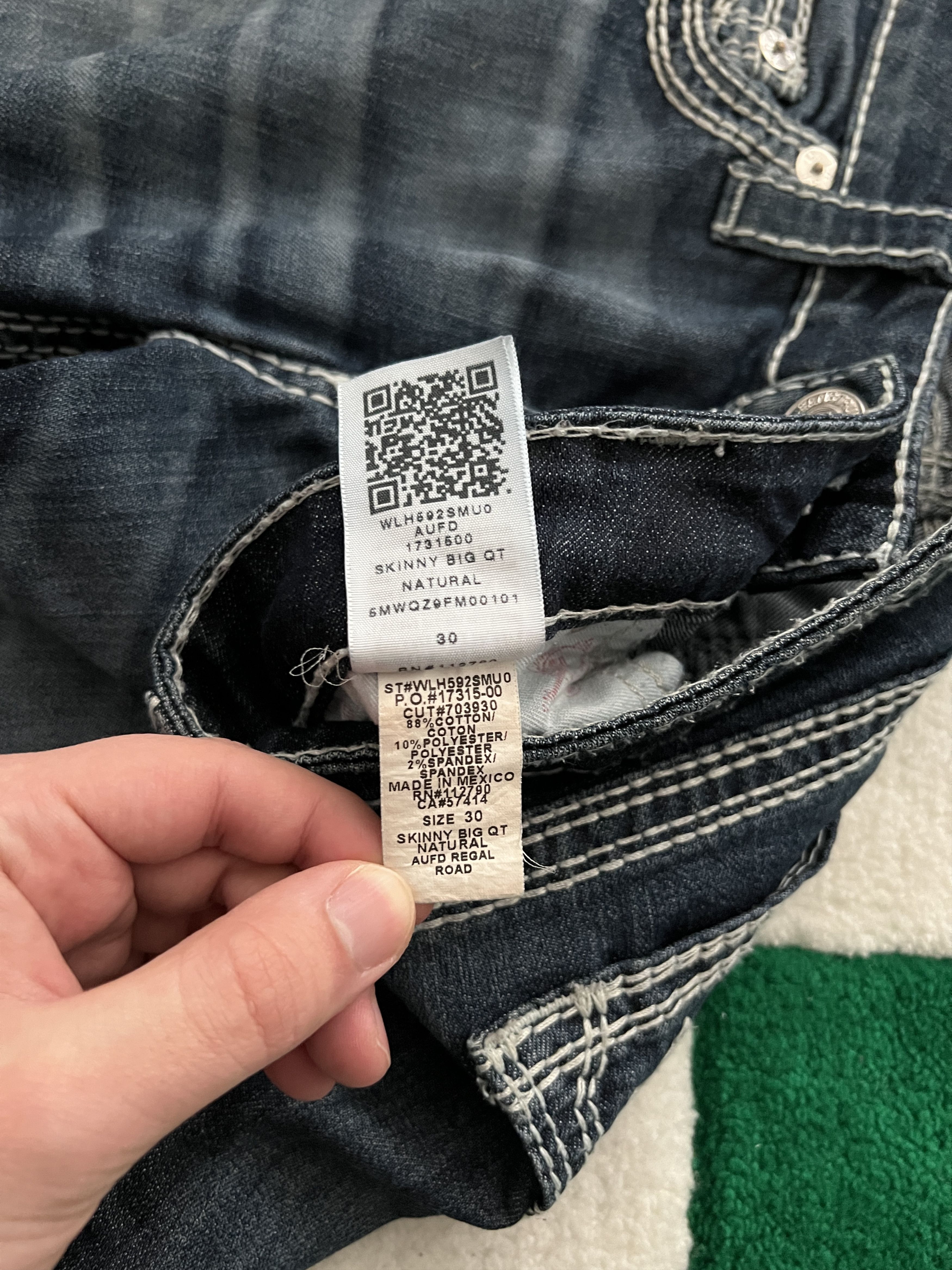 True Religion Vintage Y2K True Religion Skinny Slim Denim Jeans Size 30" / US 8 / IT 44 - 12 Thumbnail