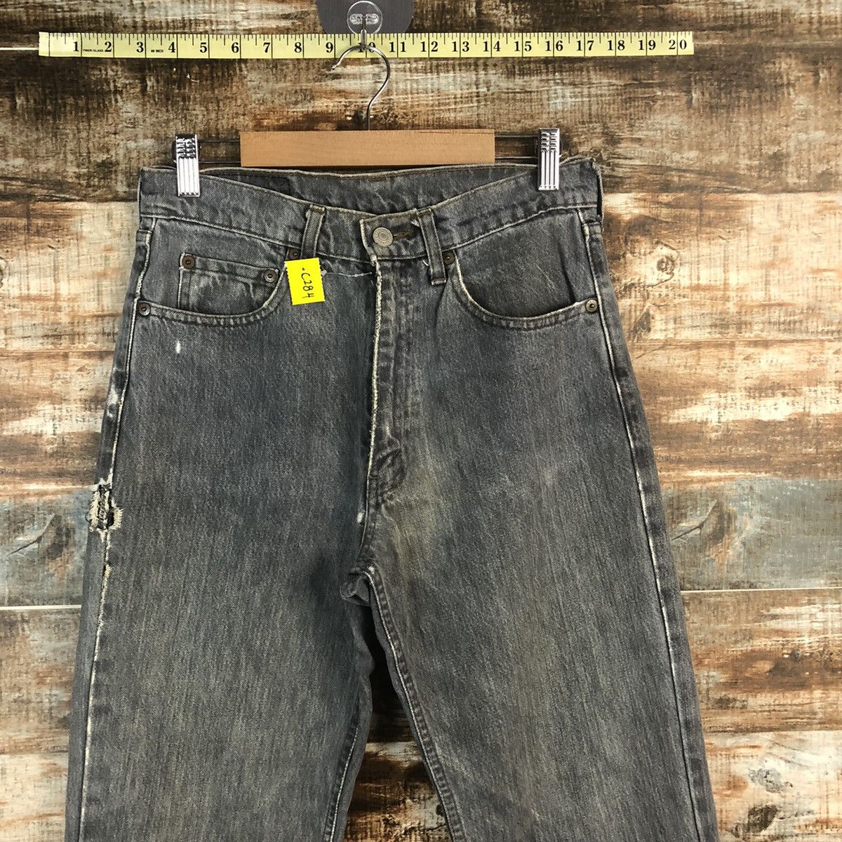 Levi's DLL Levis 503 vintage faded Gray Denim Pants #C284 Size US 30 / EU 46 - 4 Thumbnail