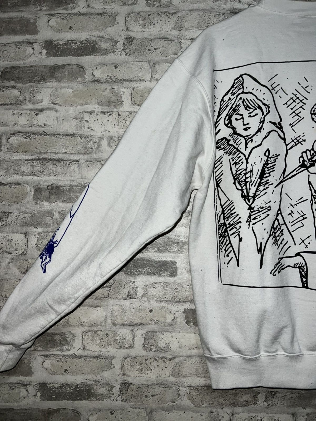 G59 Records CULT GLORIA - DRAWINGS CHAMPION CREWNECK (WHITE) MEDIUM Size US M / EU 48-50 / 2 - 10 Thumbnail