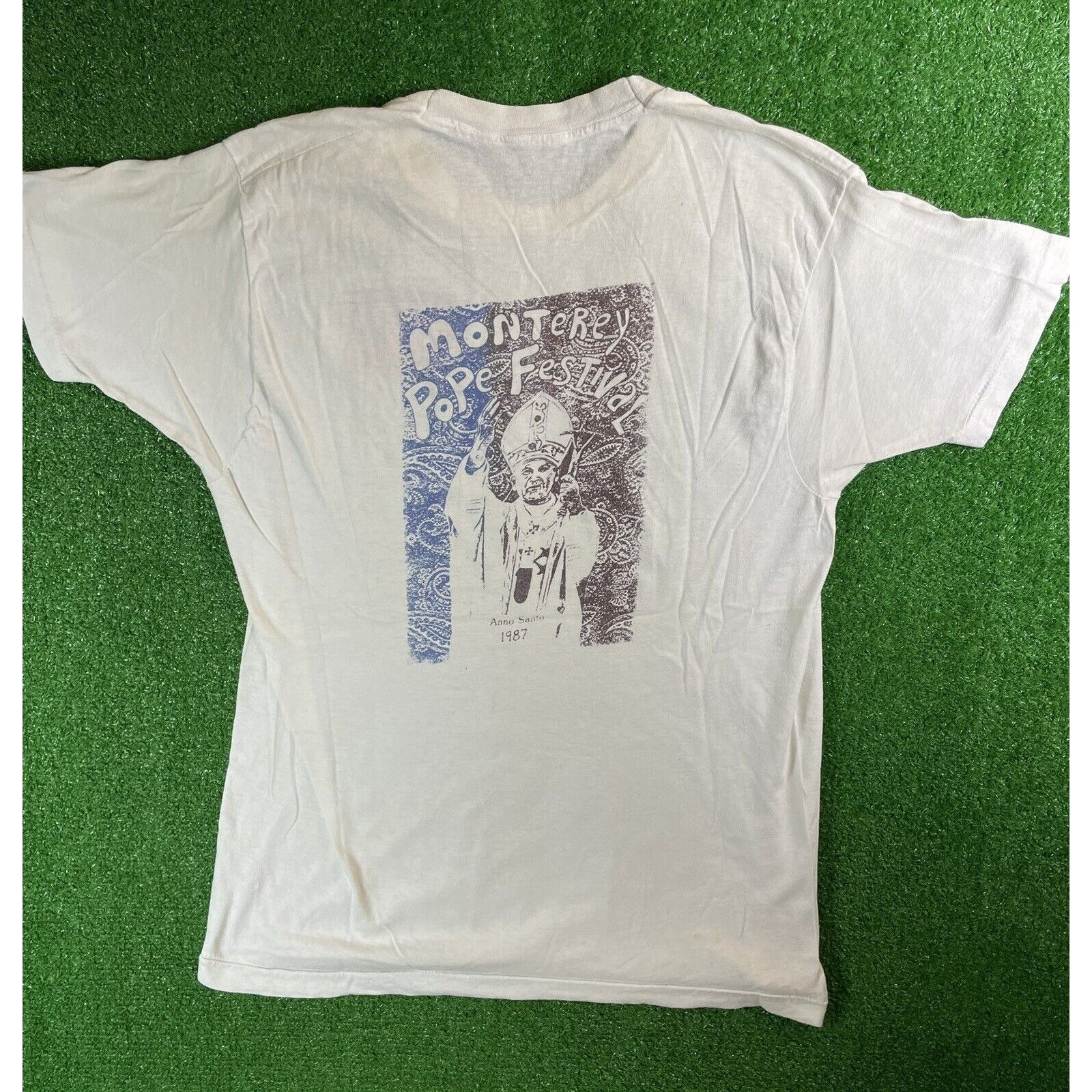 Vintage Vintage 80s Camper Van Beethoven Rock Pope Large Shirt USA Size US L / EU 52-54 / 3 - 5 Thumbnail