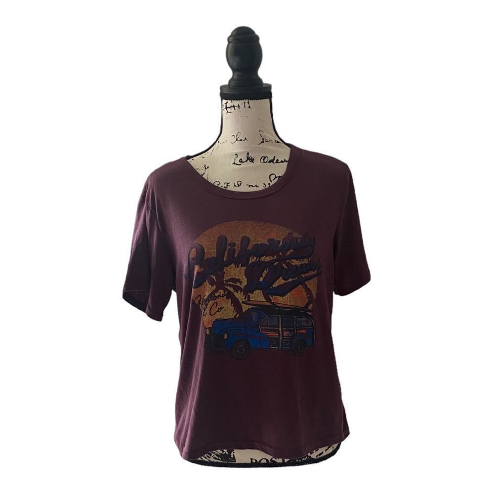 Other Zaful Women’s California Dreams Retro Car Graphic Tee Purple Size S / US 4 / IT 40 - 1 Thumbnail