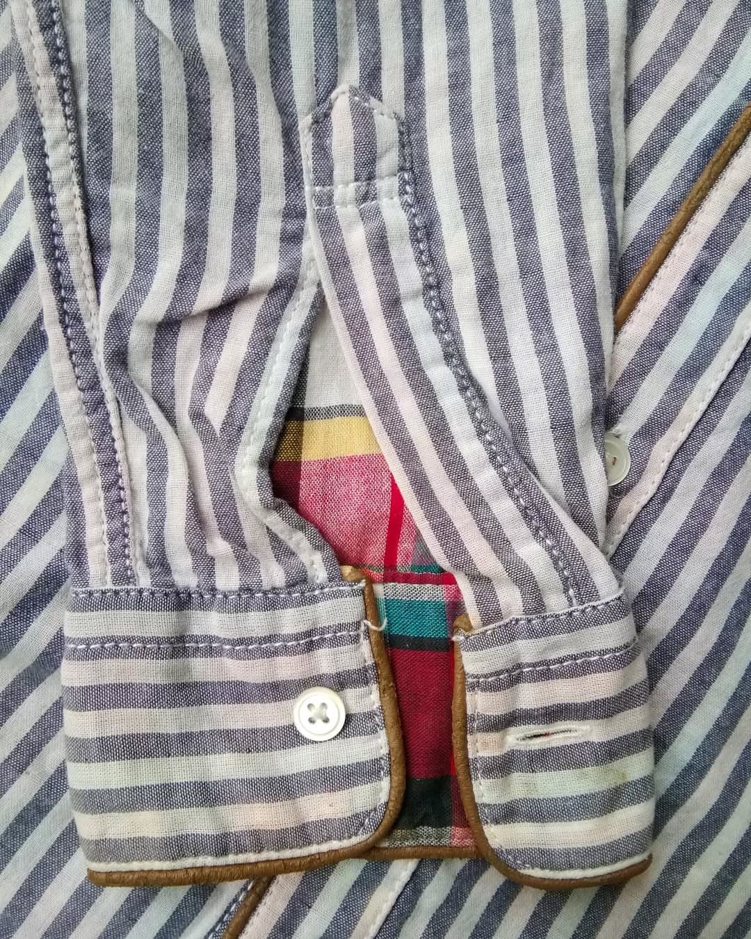 Beams Japan × Beams Plus × Japanese Brand Beams Striped Longsleeve Pocket Shirt Size S / US 4 / IT 40 - 5 Thumbnail