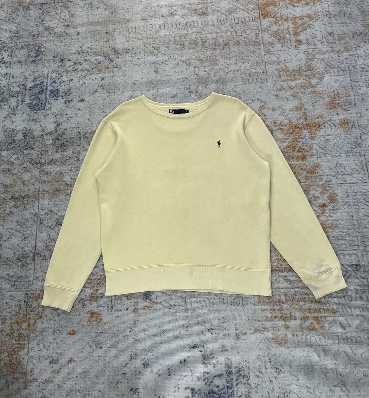 Polo Ralph Lauren Vintage Polo Ralph Lauren Yellow Overfitted Sweatshirt Size US L / EU 52-54 / 3 - 1 Thumbnail