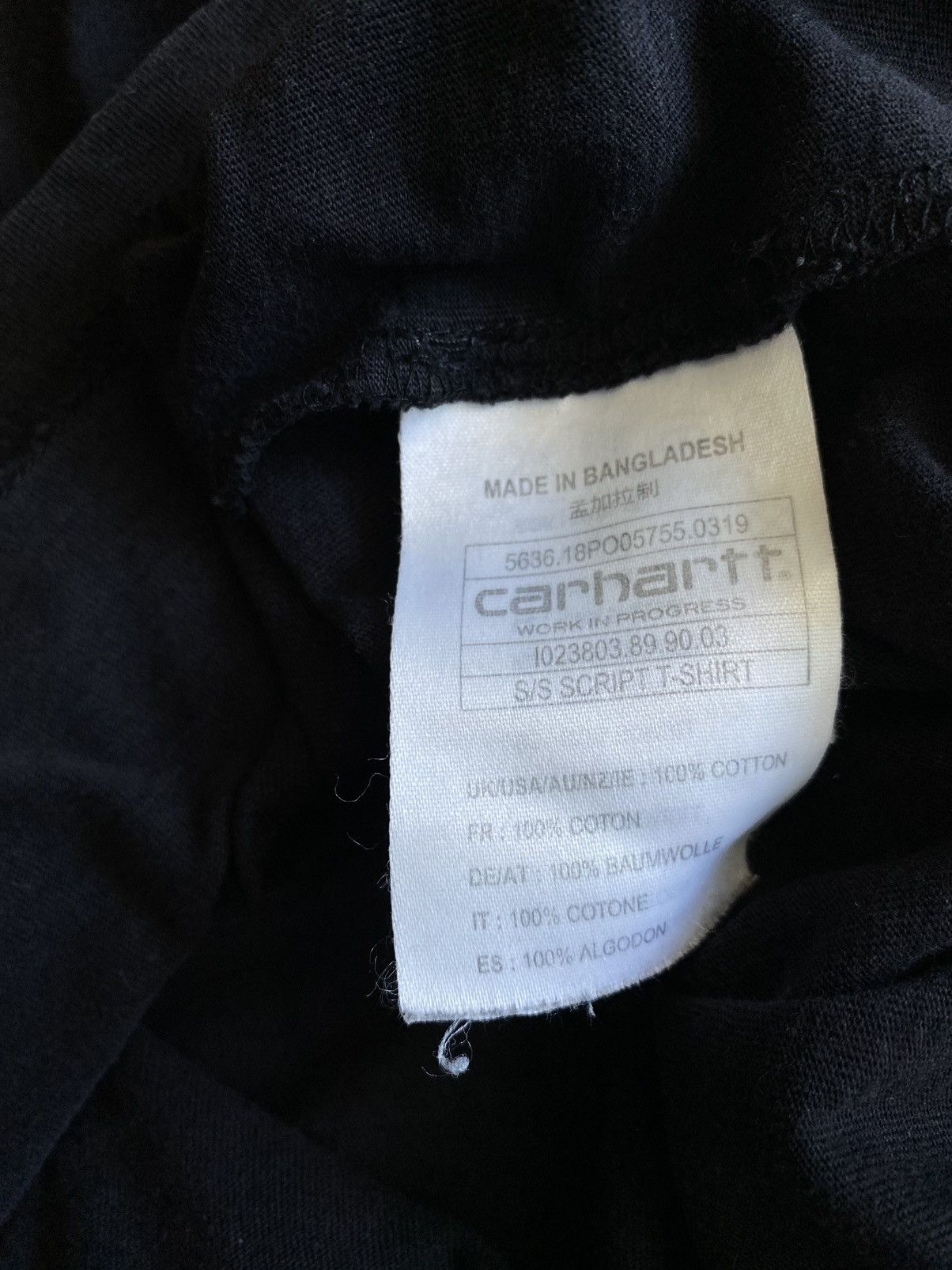 Carhartt Carhartt WIP S/S Script T shirt Size US L / EU 52-54 / 3 - 4 Thumbnail