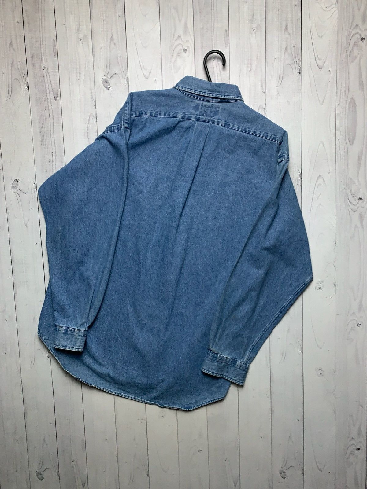 Polo Ralph Lauren × Vintage Vintage polo Ralph Lauren denim shirt jeans size M logo rare Size US M / EU 48-50 / 2 - 8 Thumbnail