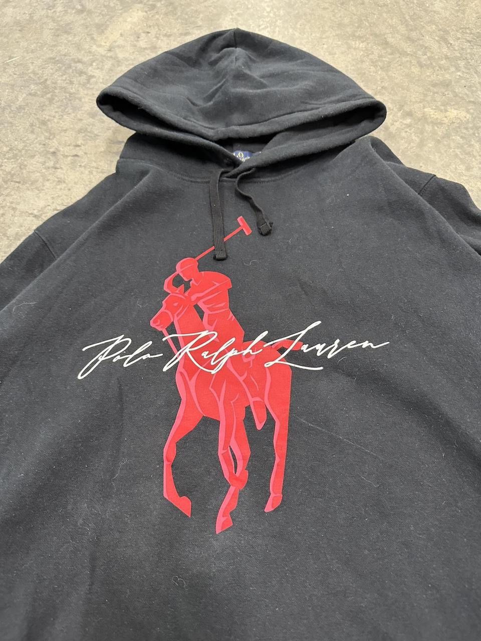 Polo Ralph Lauren Vintage Polo Ralph Lauren Big Pony Hoodie Size XL Size US XL / EU 56 / 4 - 2 Thumbnail