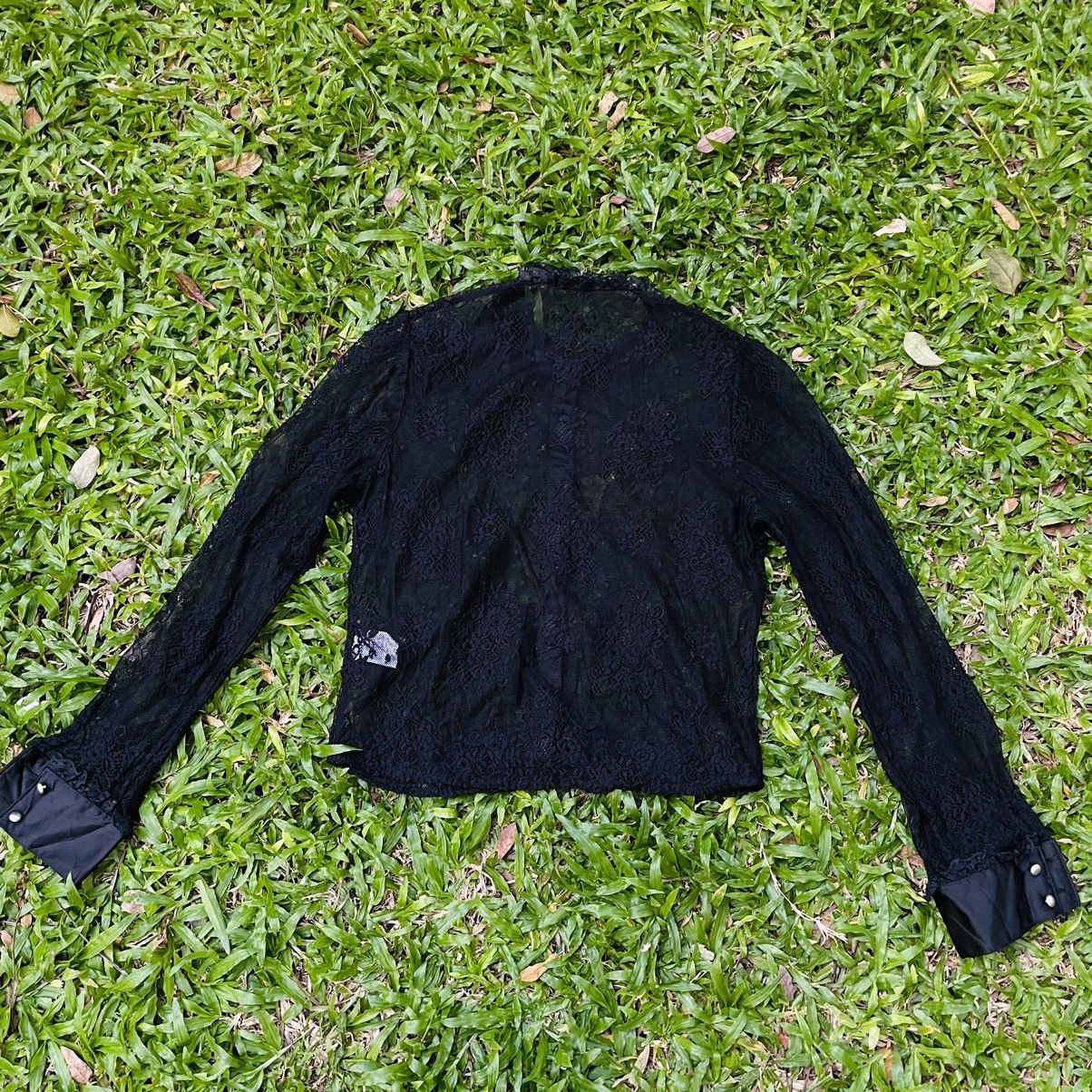 If Six Was Nine × Vintage Japanese Lace Mesh Shirt Size M / US 6-8 / IT 42-44 - 4 Thumbnail