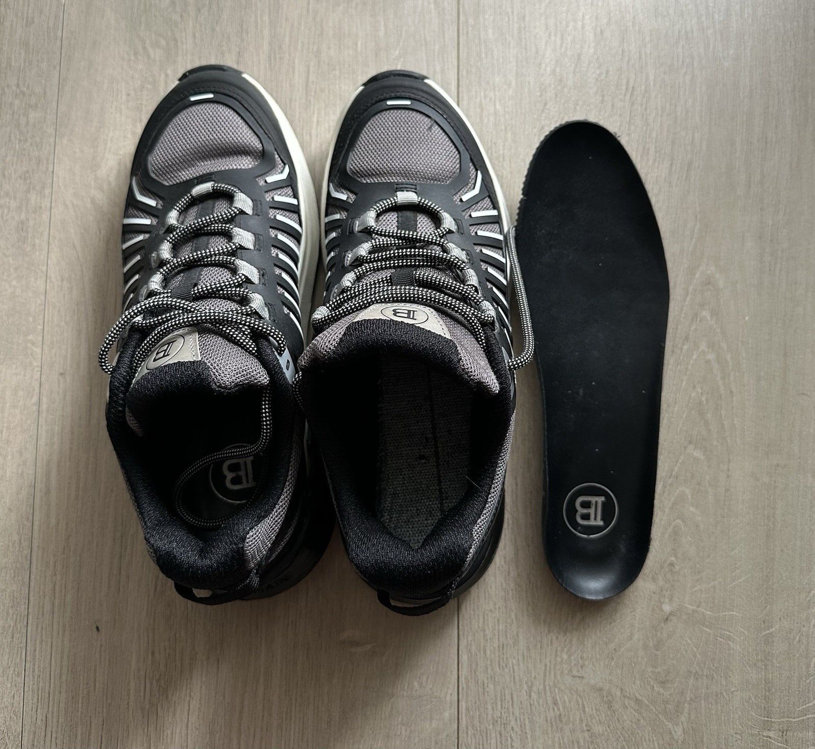 Balmain Balmain B-Trail Sneakers Black Gray Mens Shoes size 40 Size US 7.5 / EU 40-41 - 15 Thumbnail