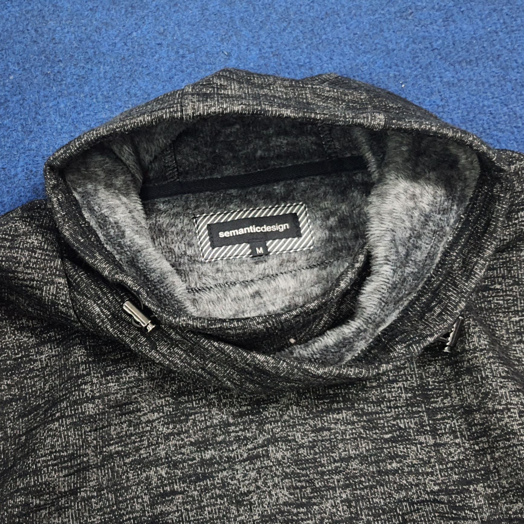 semanticdesign Vintage Semantic Design Cowl Pullover Fleece Lined C279N7 Size US S / EU 44-46 / 1 - 4 Thumbnail