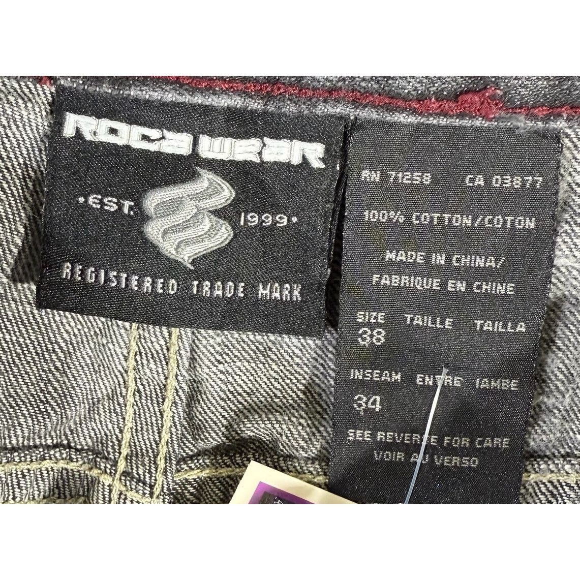 Vintage Vintage Rocawear Straight Leg Denim Jeans 38 x 34 Size US 38 / EU 54 - 7 Thumbnail