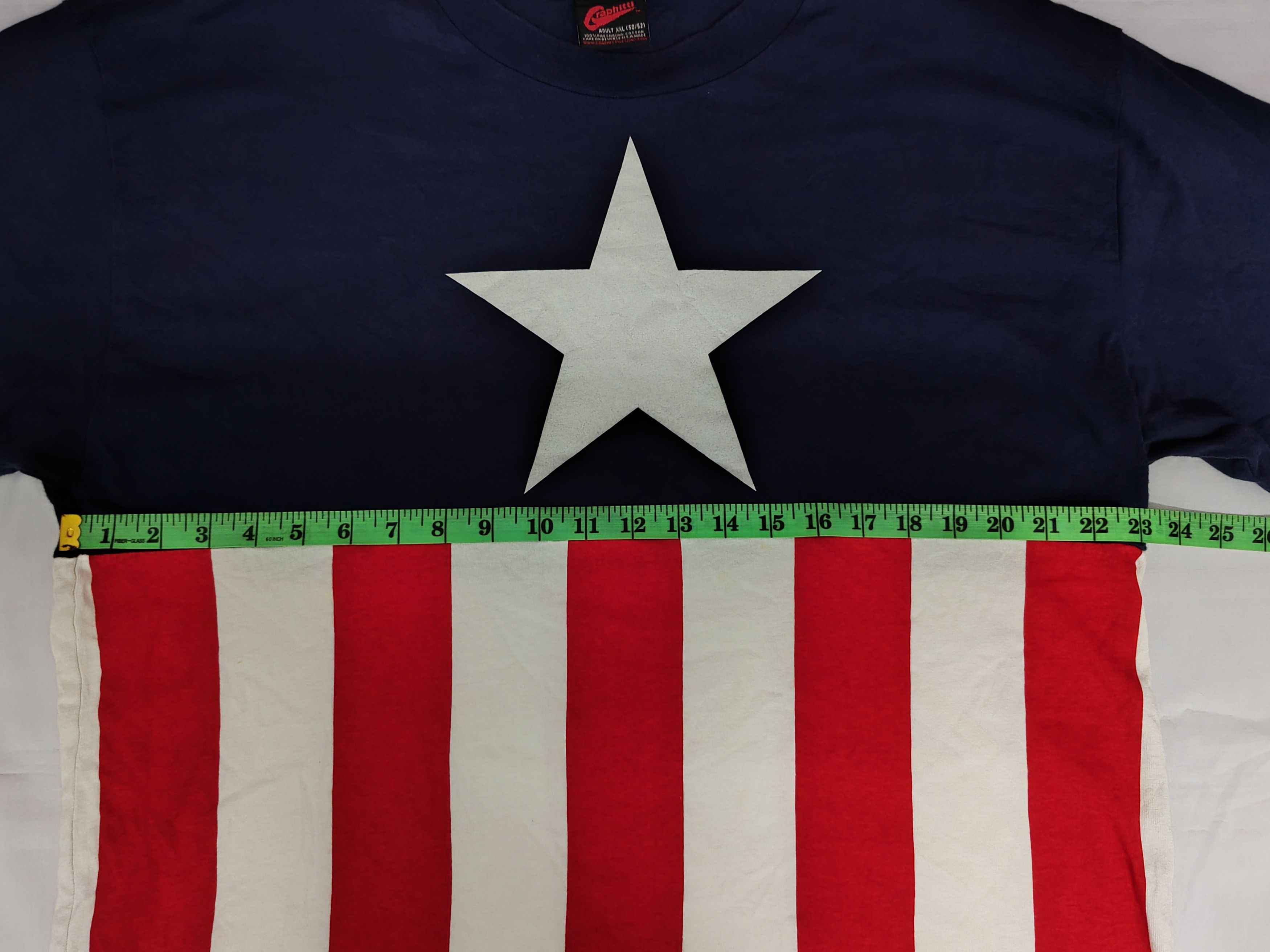 Marvel Comics Vintage Captain America Big Logo Overprint Tee Marvel Iron Size US XXL / EU 58 / 5 - 5 Thumbnail