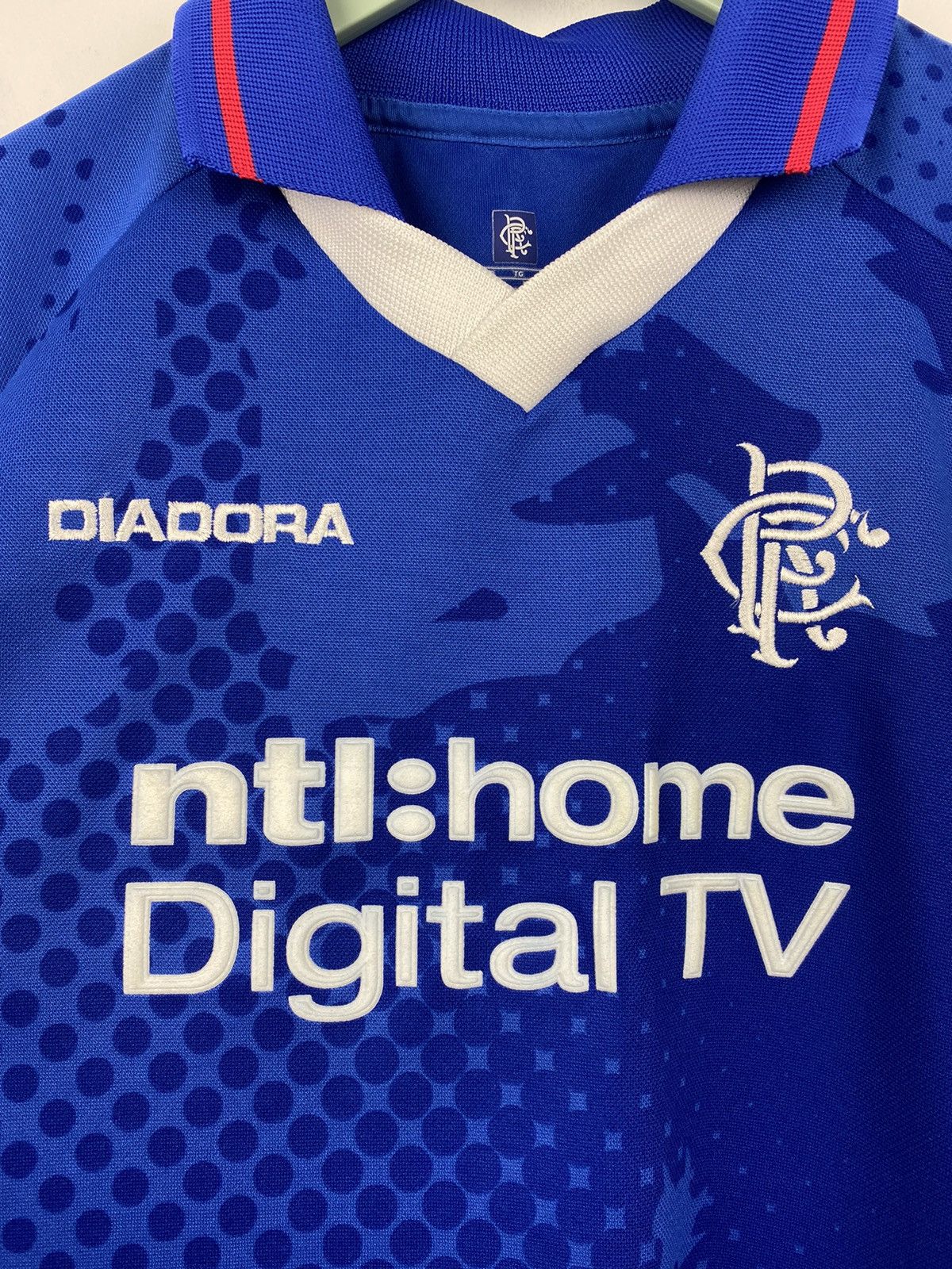Diadora Glasgow Rangers 2002 2002 Football Jersey PSG Chelsea Milan Size US S / EU 44-46 / 1 - 3 Thumbnail