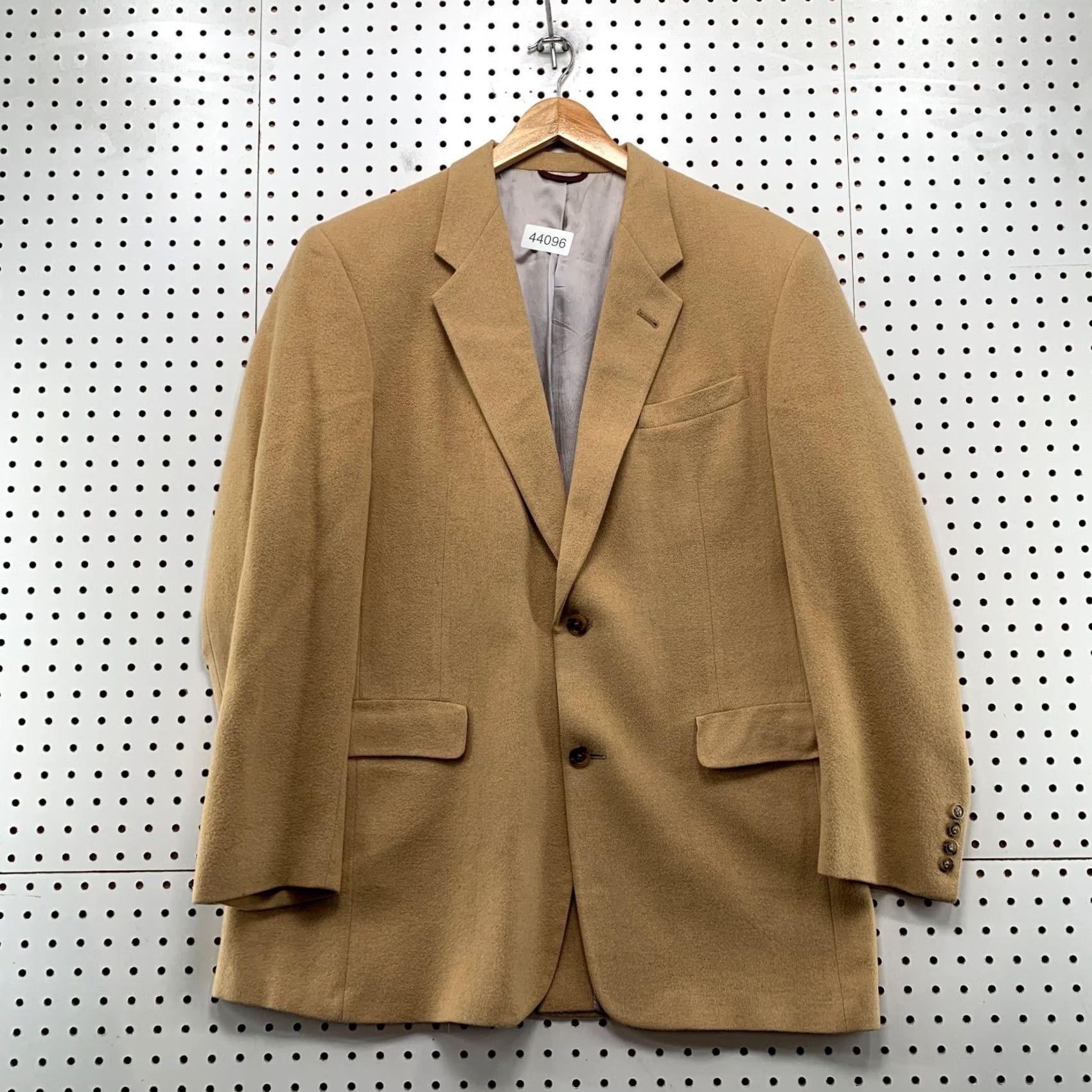 Hart Schaffner Marx Hart Schaffner Marx Camel Hair Blazer 42L Tan Sport Coat USA Made Mens Jacket Size 42R - 2 Thumbnail