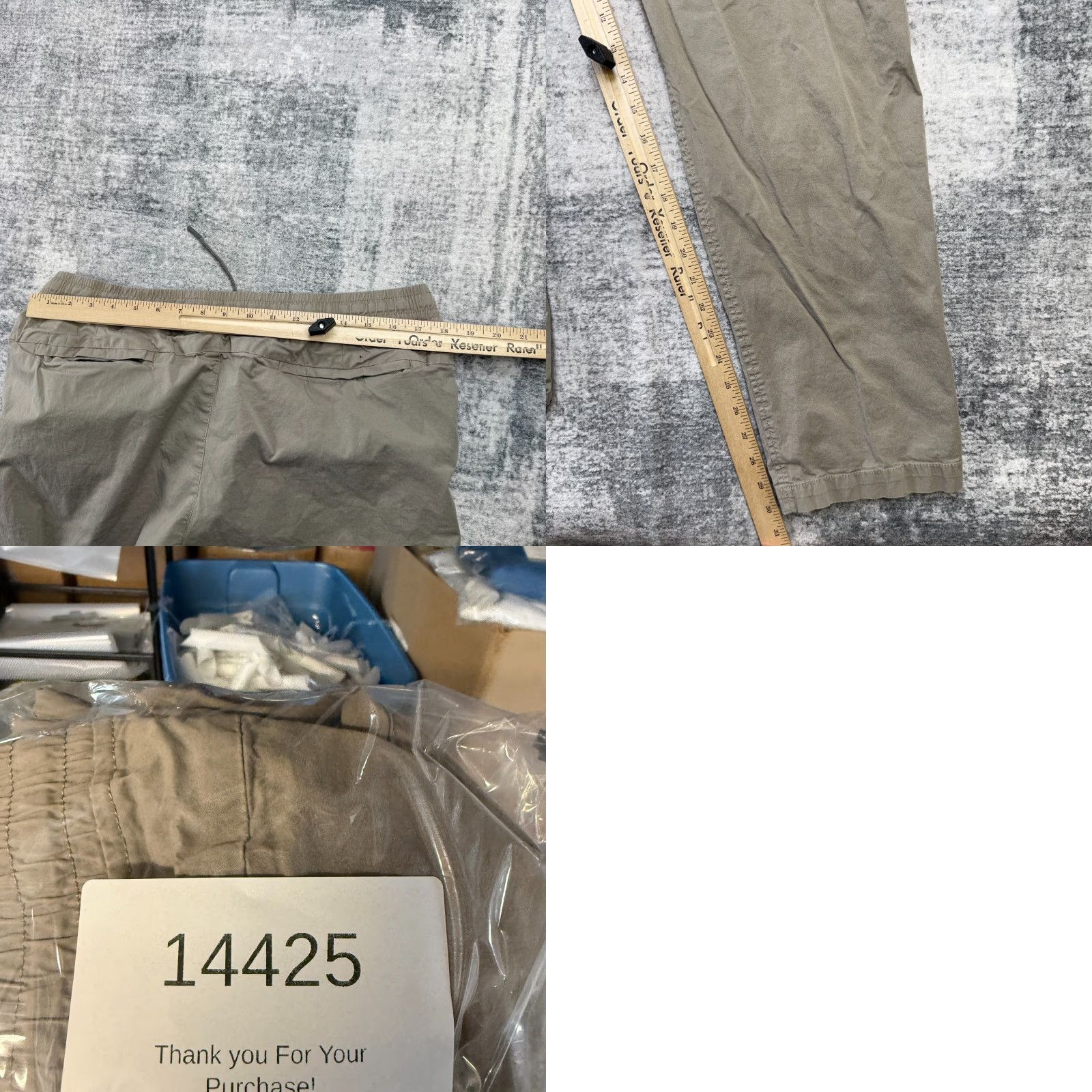 Tommy Bahama Tommy Bahama Pants Men XL 35x30 Sand Khaki Elastic Waist Drawstring Chino Casual Beige Cotton Spandex Size US 36 / EU 52 - 8 Thumbnail