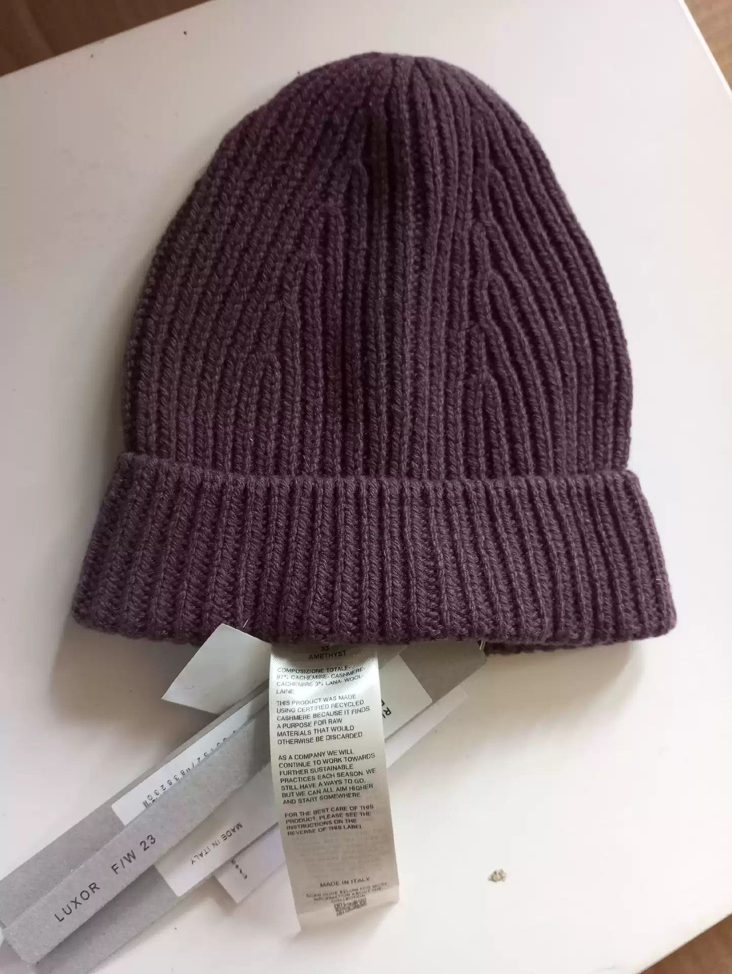 Rick Owens Rick owens cashmere cold hat-2505 Size ONE SIZE - 1 Thumbnail