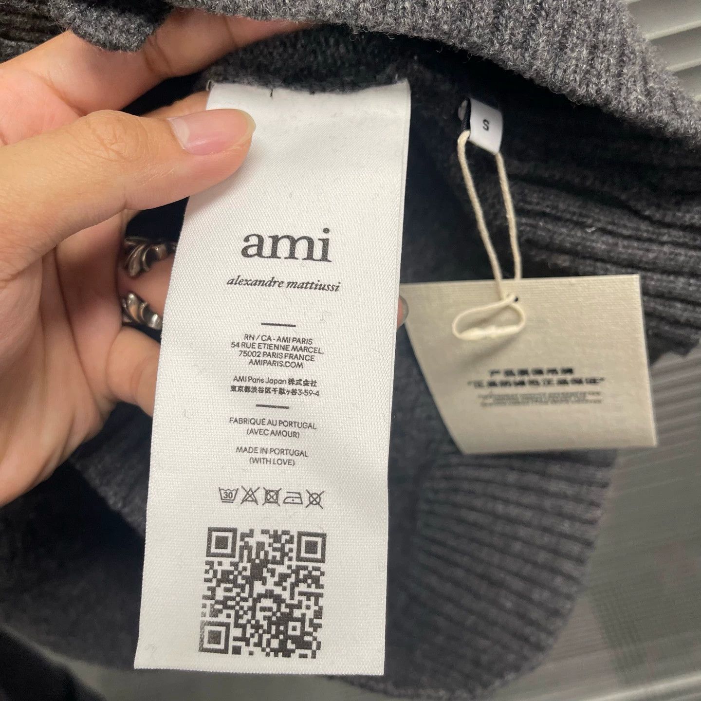 AMI Ami Heart Wool Knit Cardigan S 99 New #1094 Size S / US 4 / IT 40 - 5 Thumbnail