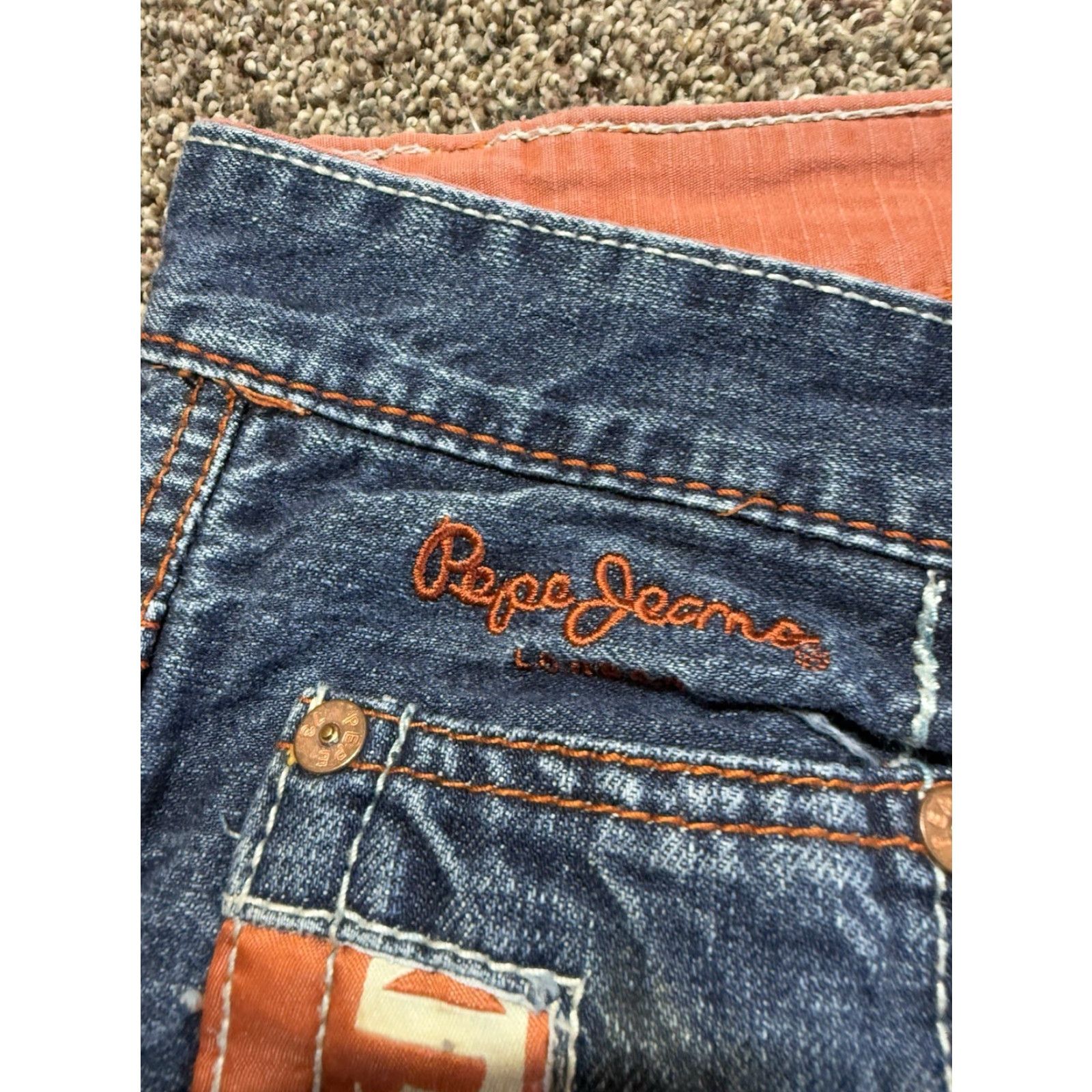 Pepe Jeans VINTAGE Pepe Jeans London Men Jeans Size 40 Blue Denim 40X33 Loose Baggy Size US 40 / EU 56 - 4 Thumbnail