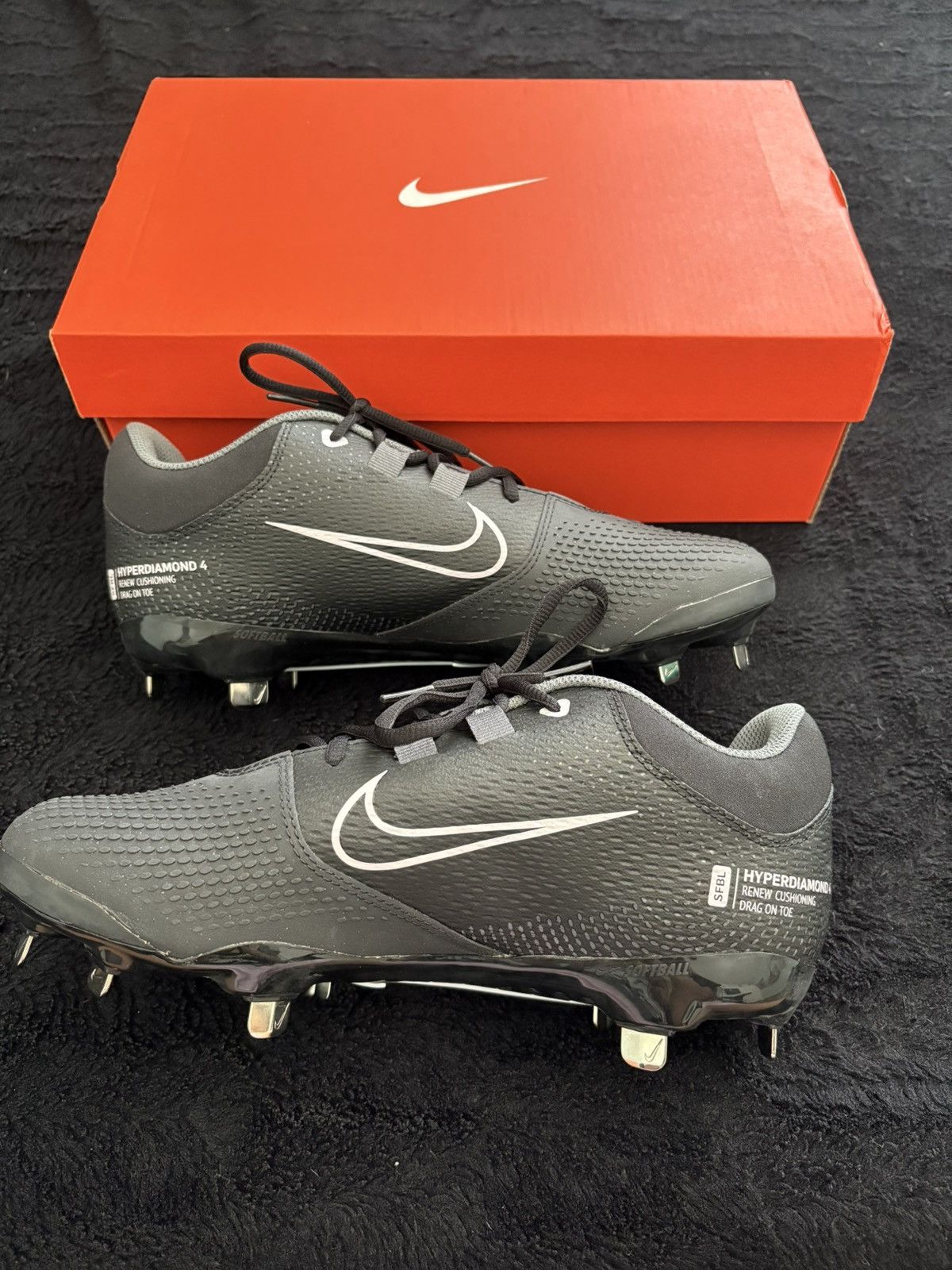 Nike Nike Women’s Hyper Diamond 4 Pro Softball Metal Spike Cleats Size US 9.5 / IT 39.5 - 2 Thumbnail