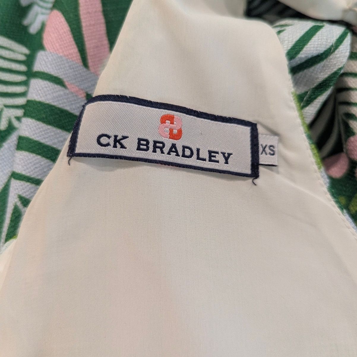 Other CK Bradley Edith Mini Green Leaf Ruffle Dress X-Small Size XS / US 0-2 / IT 36-38 - 5 Thumbnail
