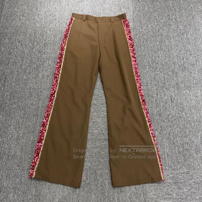 Dior Dior Rhinestone sequin wool casual pants Size US 32 / EU 48 - 1 Thumbnail